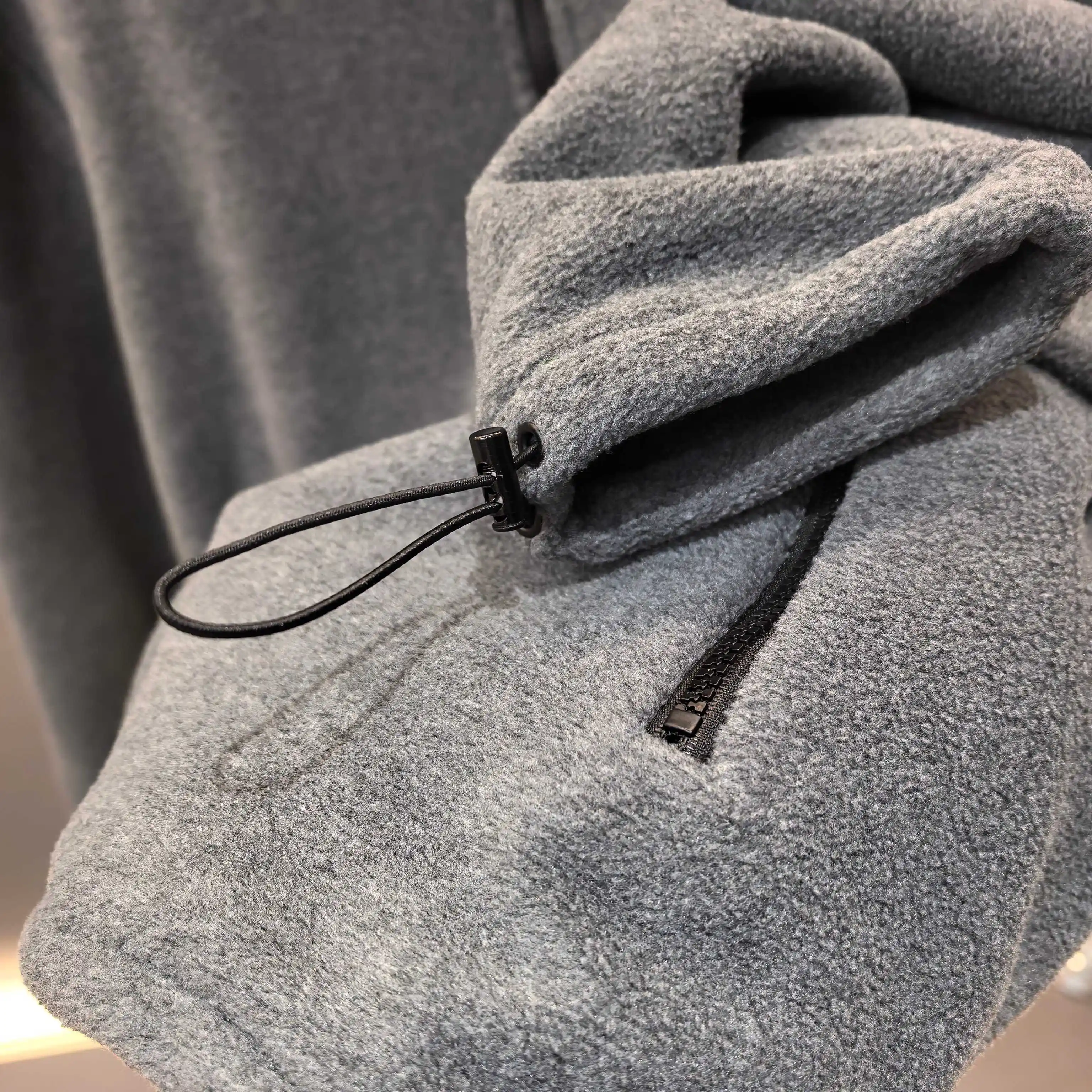Logo-Embroidered Fleece Hooded Jacket D23523709 — view 5