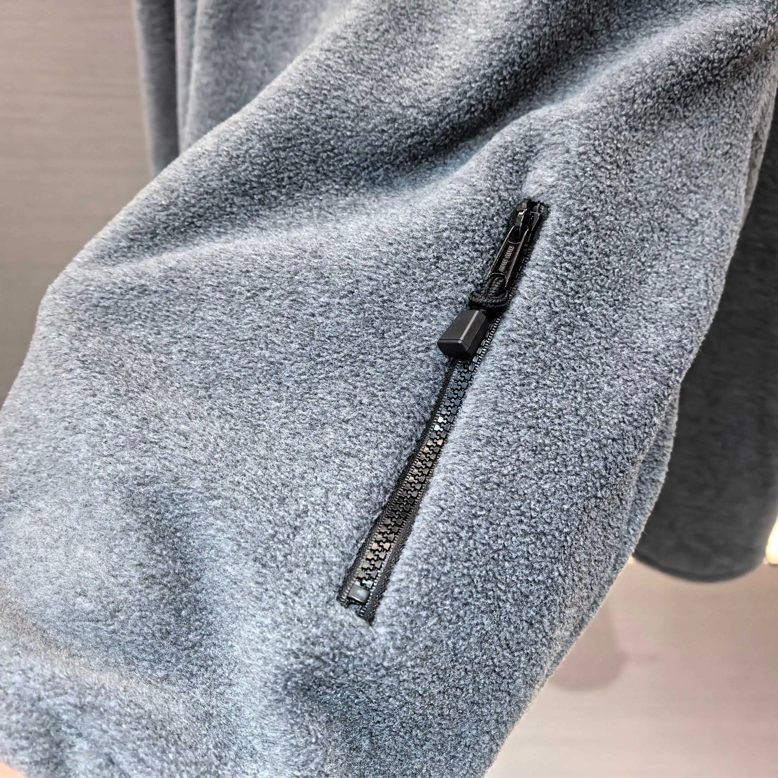Logo-Embroidered Fleece Hooded Jacket D23523709 — view 6