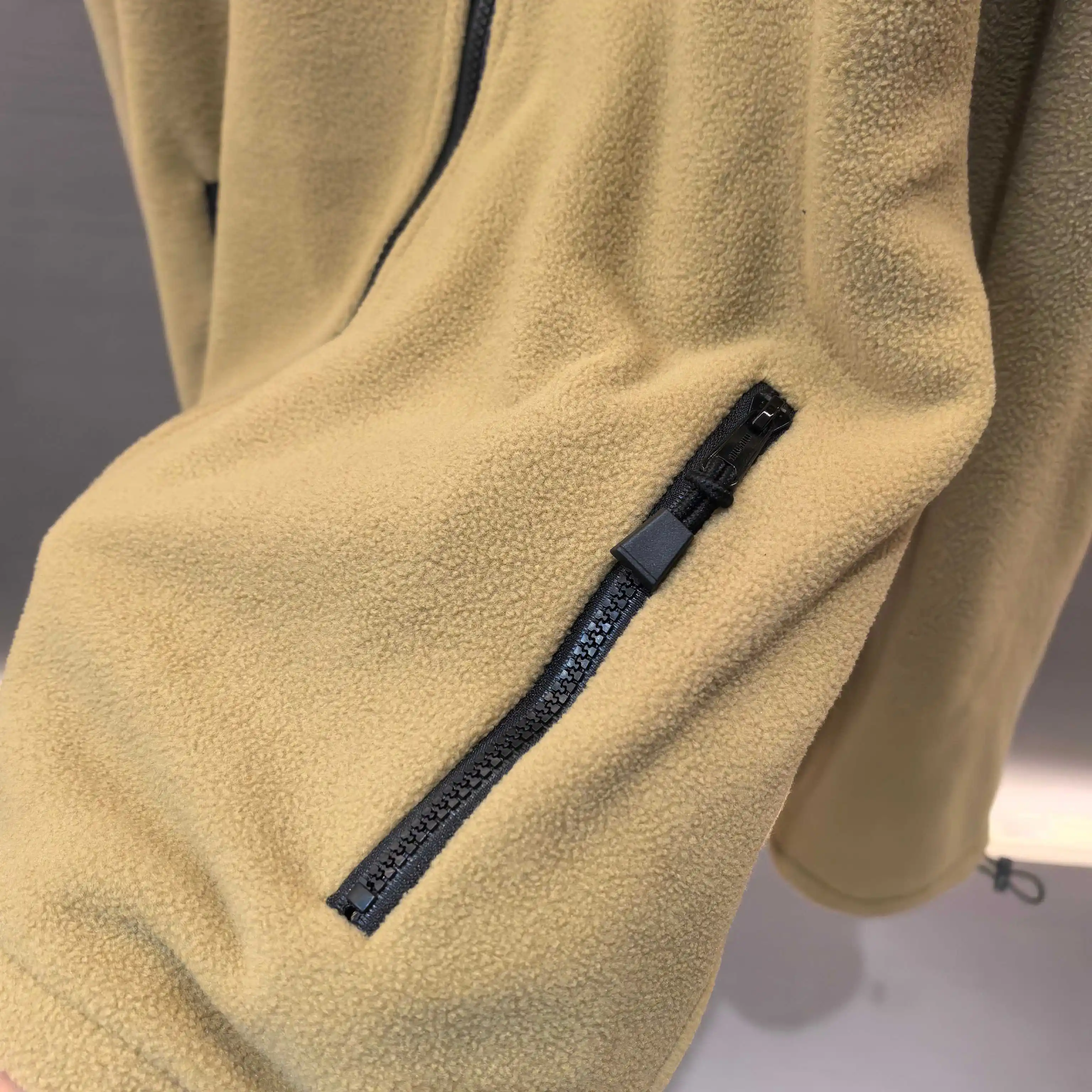 Logo-Embroidered Fleece Hooded Jacket D23523707 — view 6