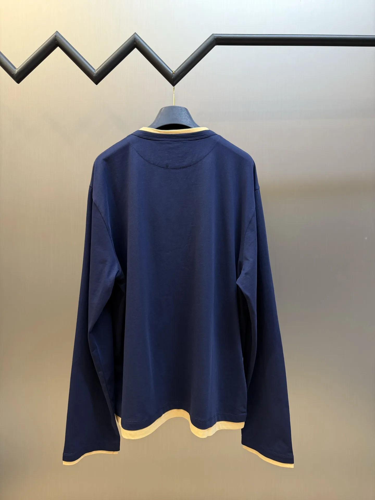 Layered Henley Long-Sleeve T-Shirt D23520446 — view 4