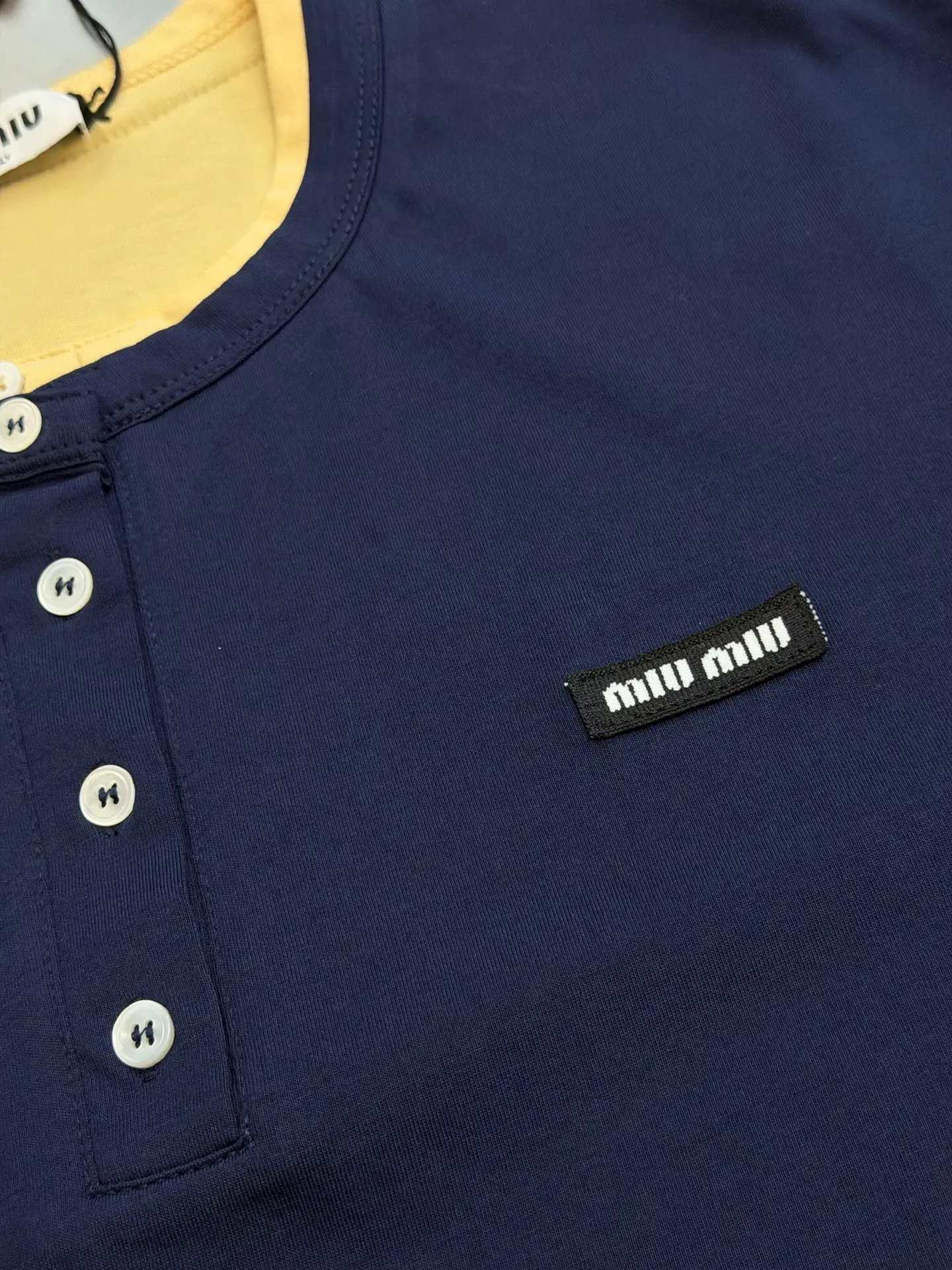 Layered Henley Long-Sleeve T-Shirt D23520446 — view 7