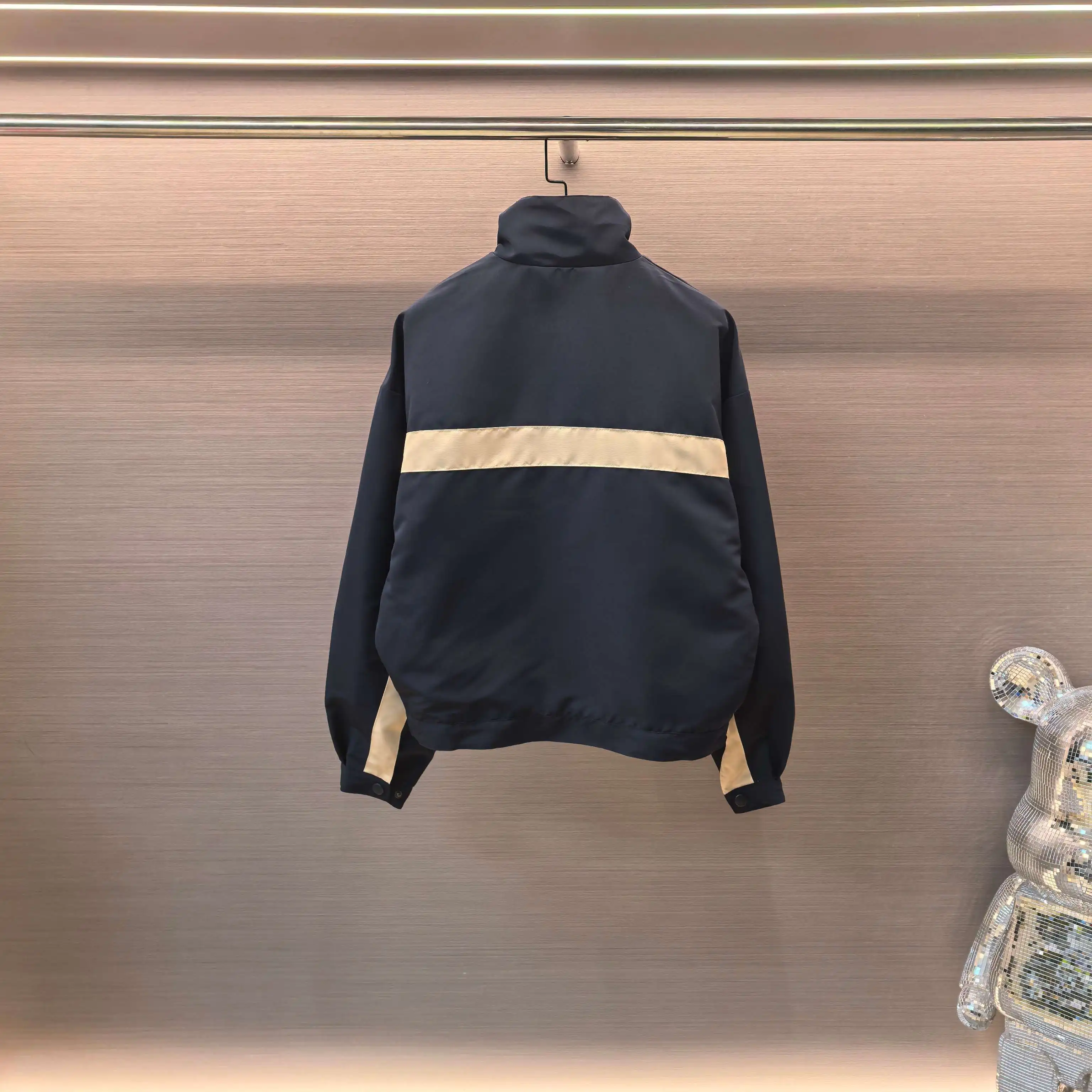 Contrast-Stripe Embroidered Track Jacket D23523638 — view 2