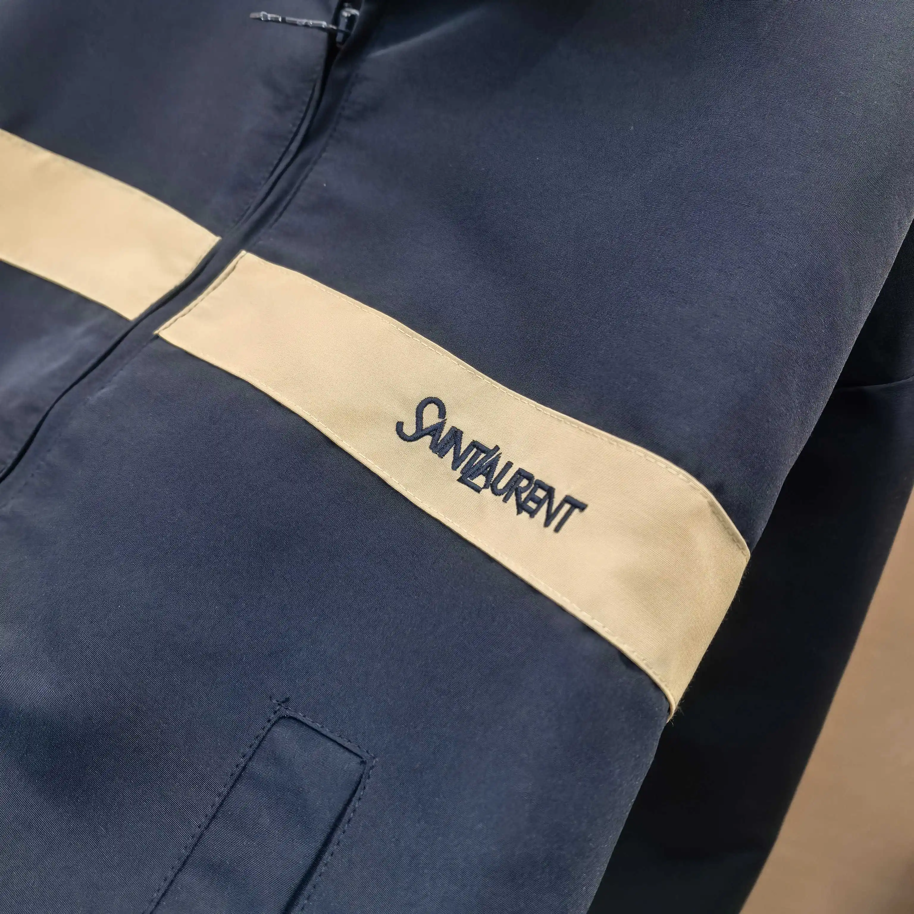 Contrast-Stripe Embroidered Track Jacket D23523638 — view 4