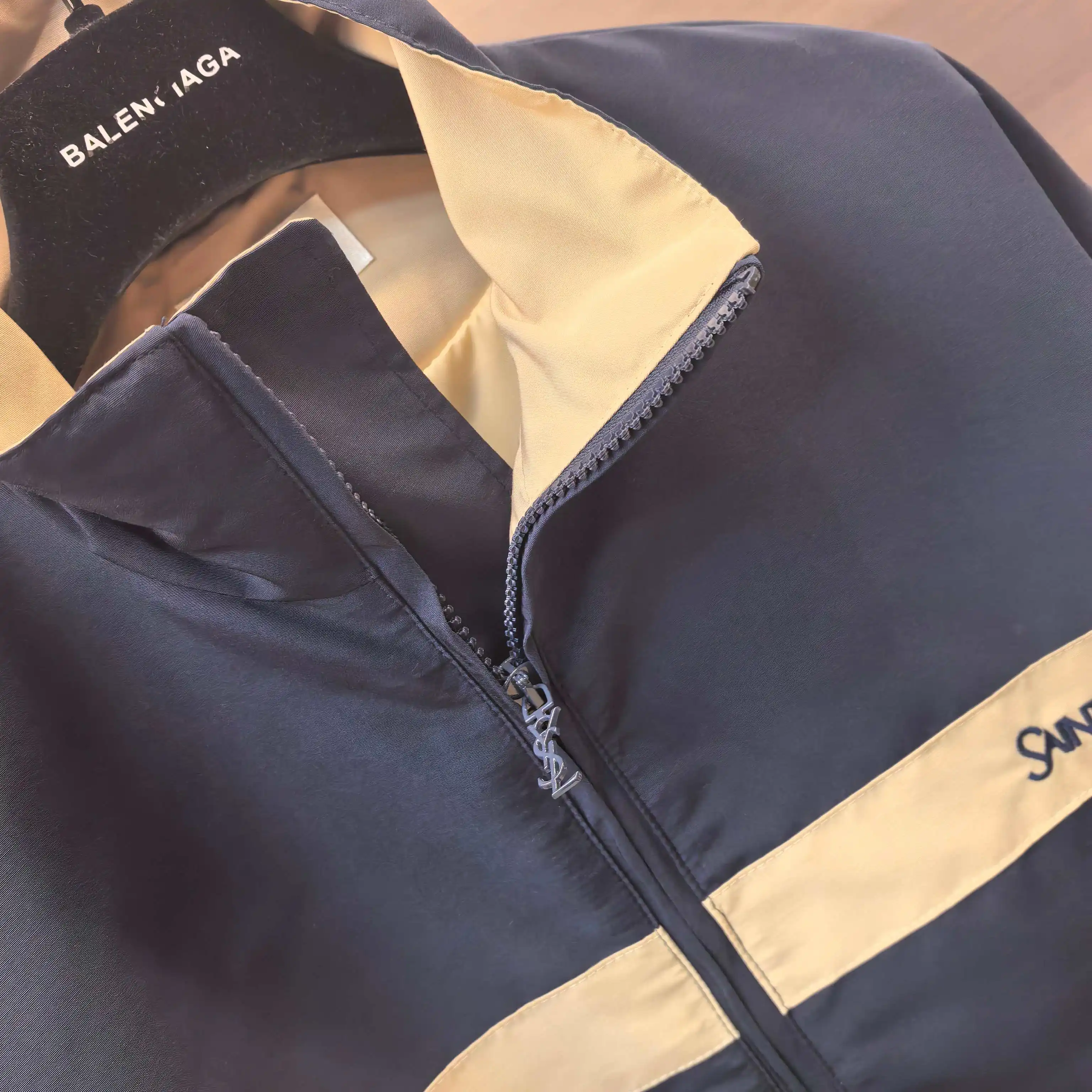 Contrast-Stripe Embroidered Track Jacket D23523638 — view 5