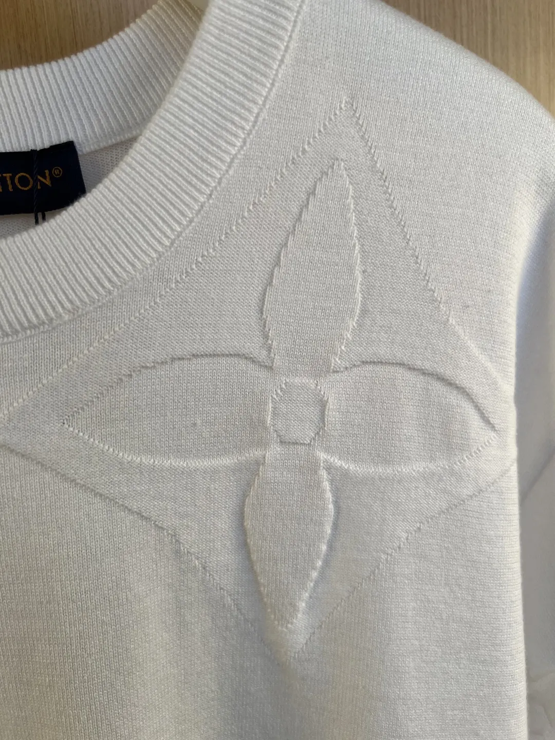 Monogram Embossed Knit T-Shirt D24020559 — view 3