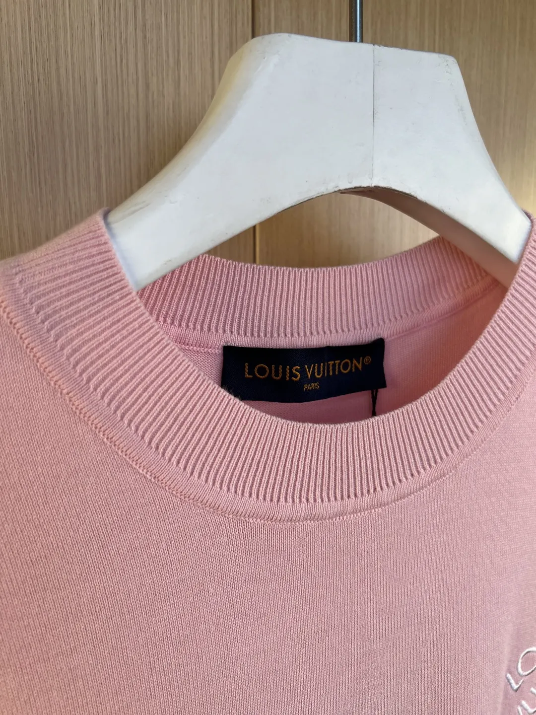Embroidered Logo Knit Short-Sleeve Top D24020561 — view 2