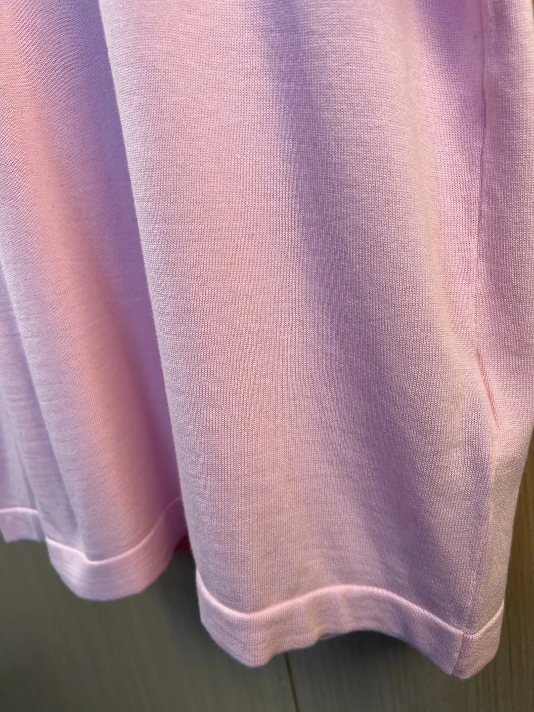 Embroidered Logo Knit Short-Sleeve Top D24020561 — view 5