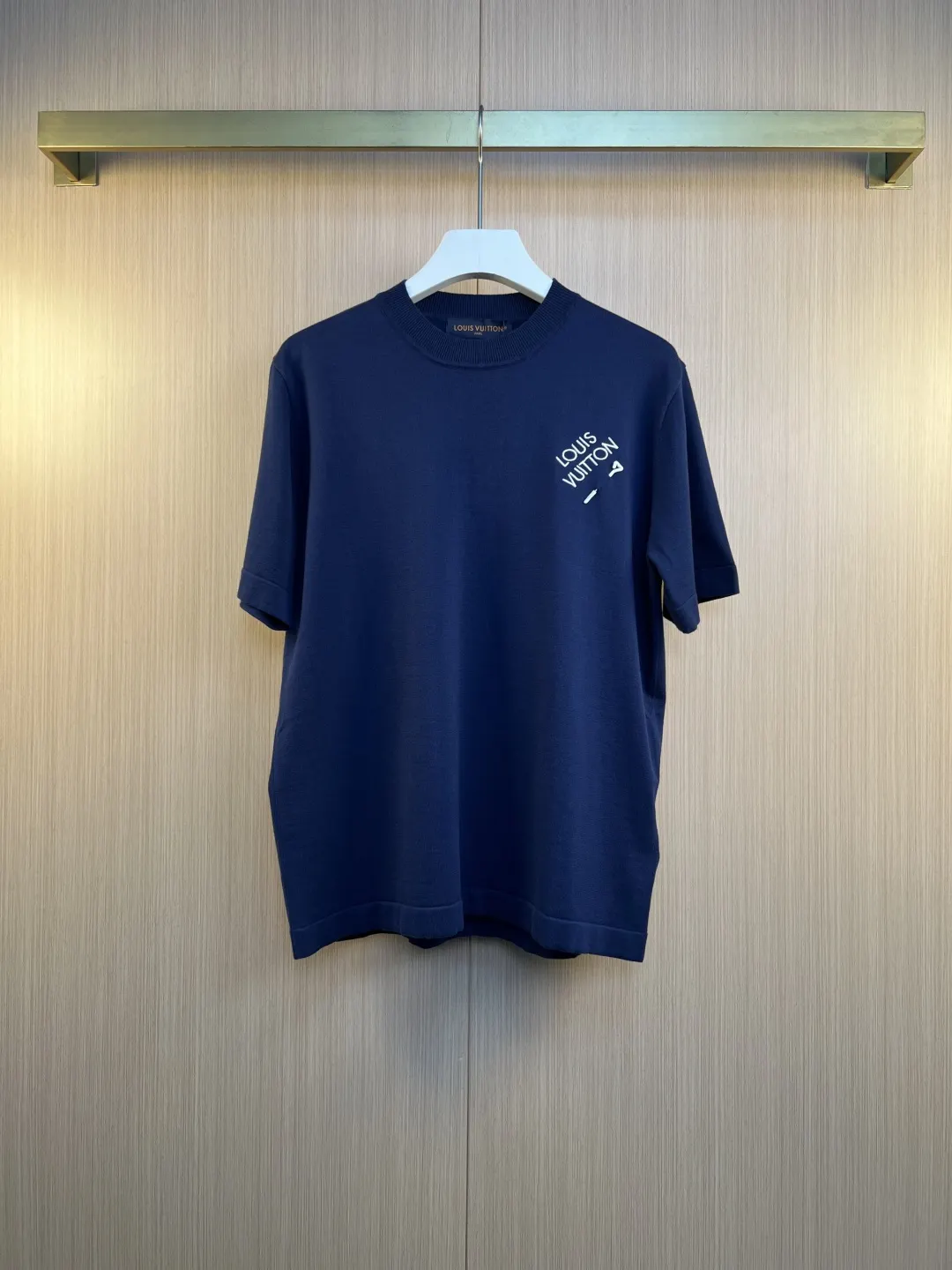 Embroidered Logo Knit T-Shirt D24020562
