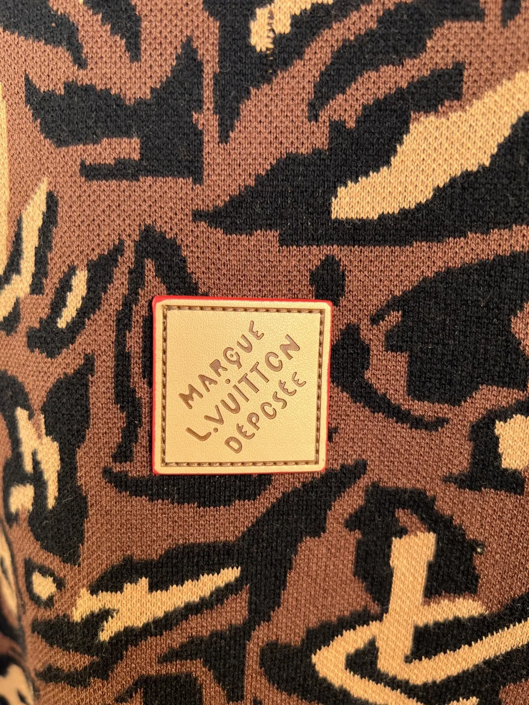 Monogram Camo Leopard Jacquard Knit T-Shirt D24520542 — view 3