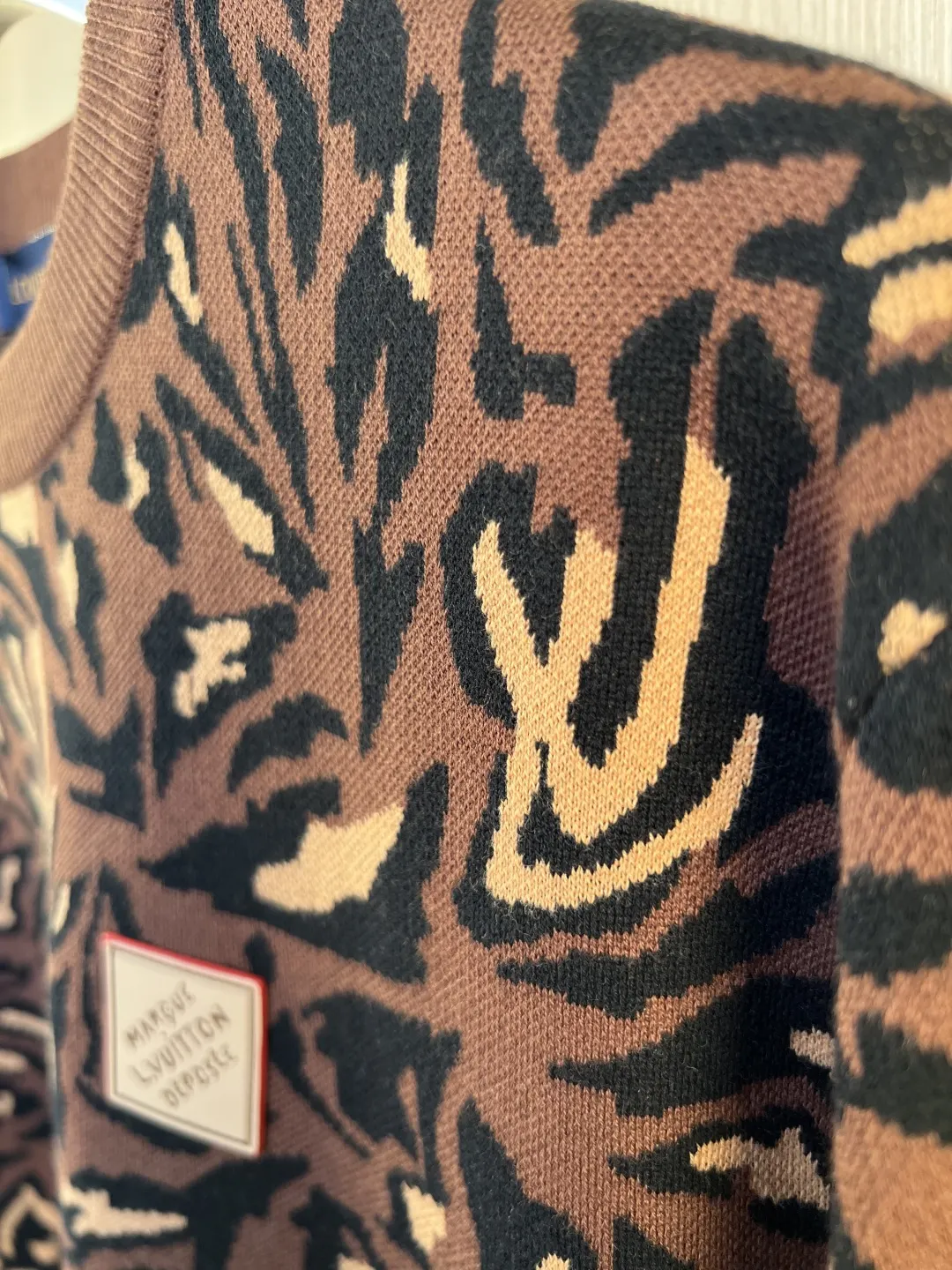 Monogram Camo Leopard Jacquard Knit T-Shirt D24520542 — view 6
