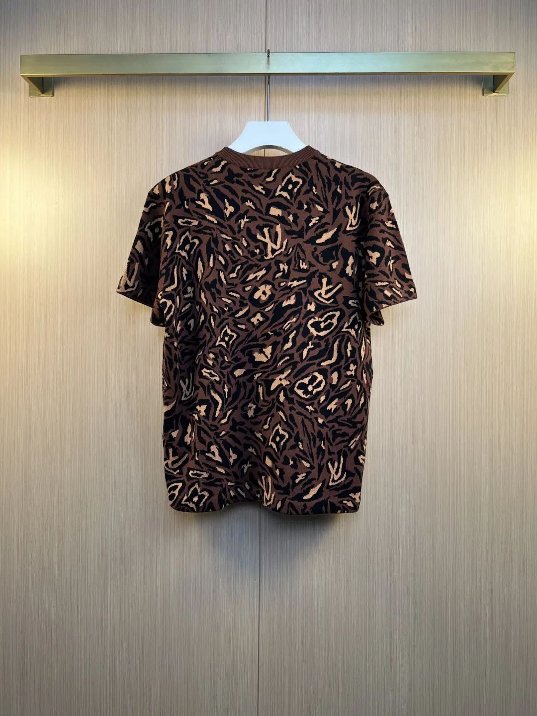 Monogram Camo Leopard Jacquard Knit T-Shirt D24520542 — view 8