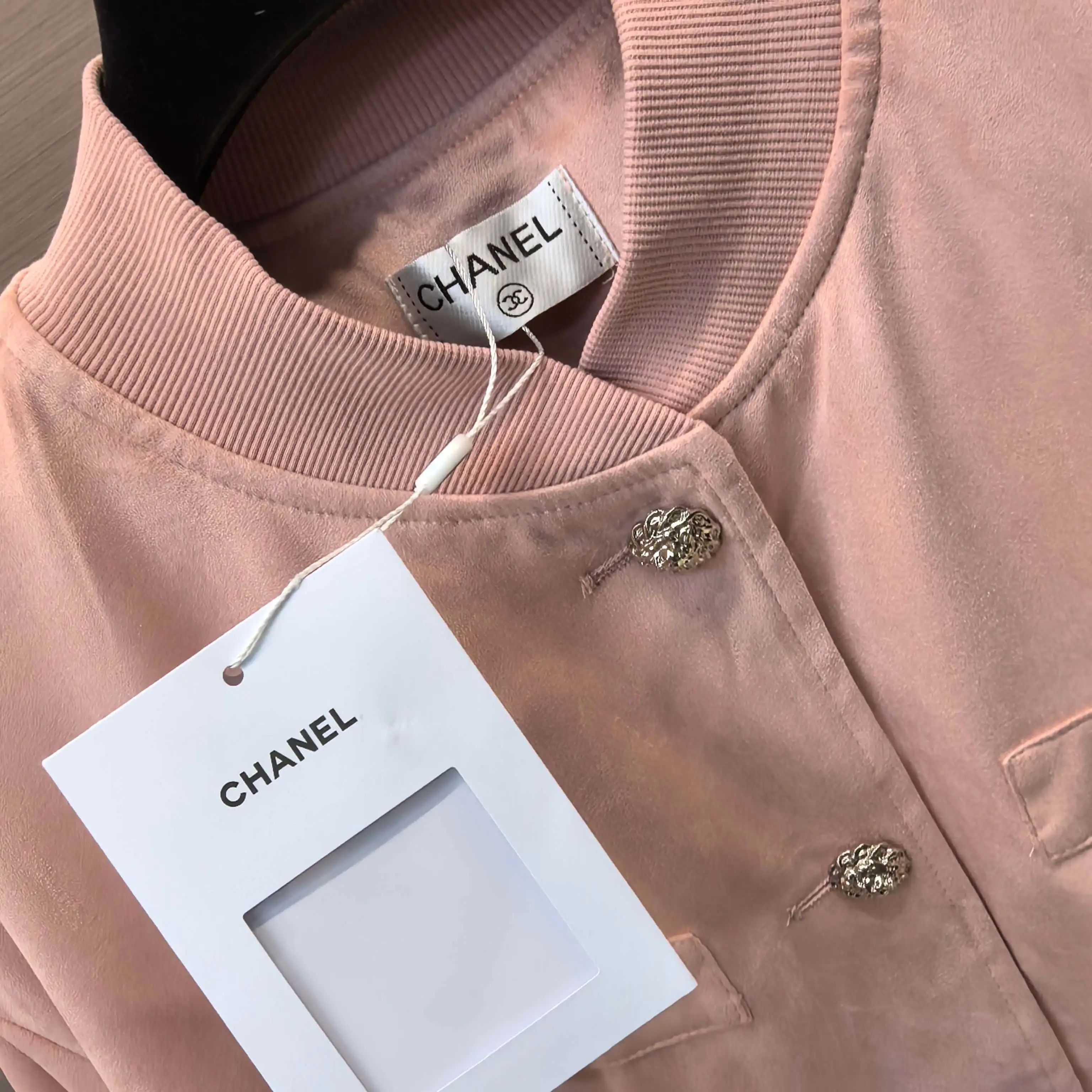 Faux Suede Bomber Jacket D25023853 — view 7