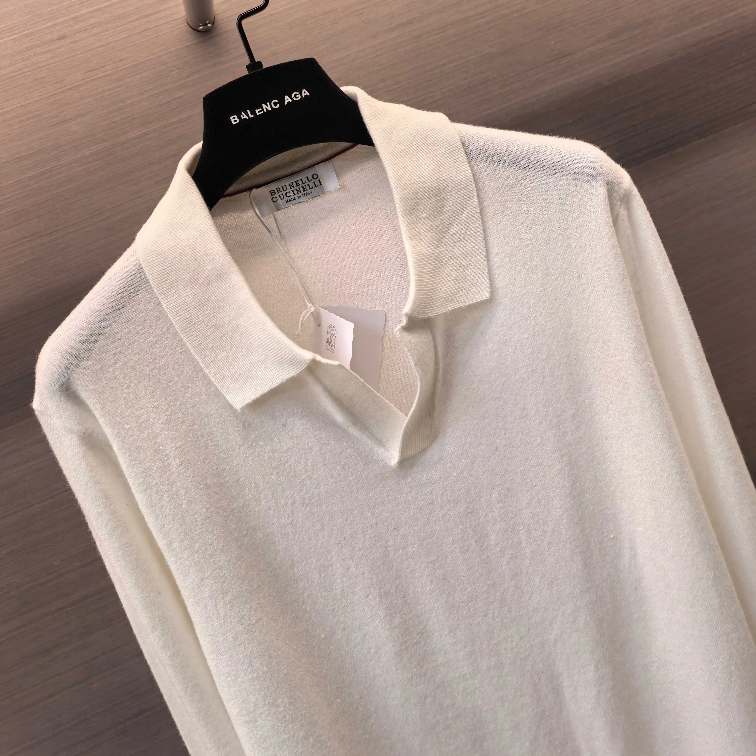 Silk and Wool-Blend Knit Polo Sweater D25023655 — view 4