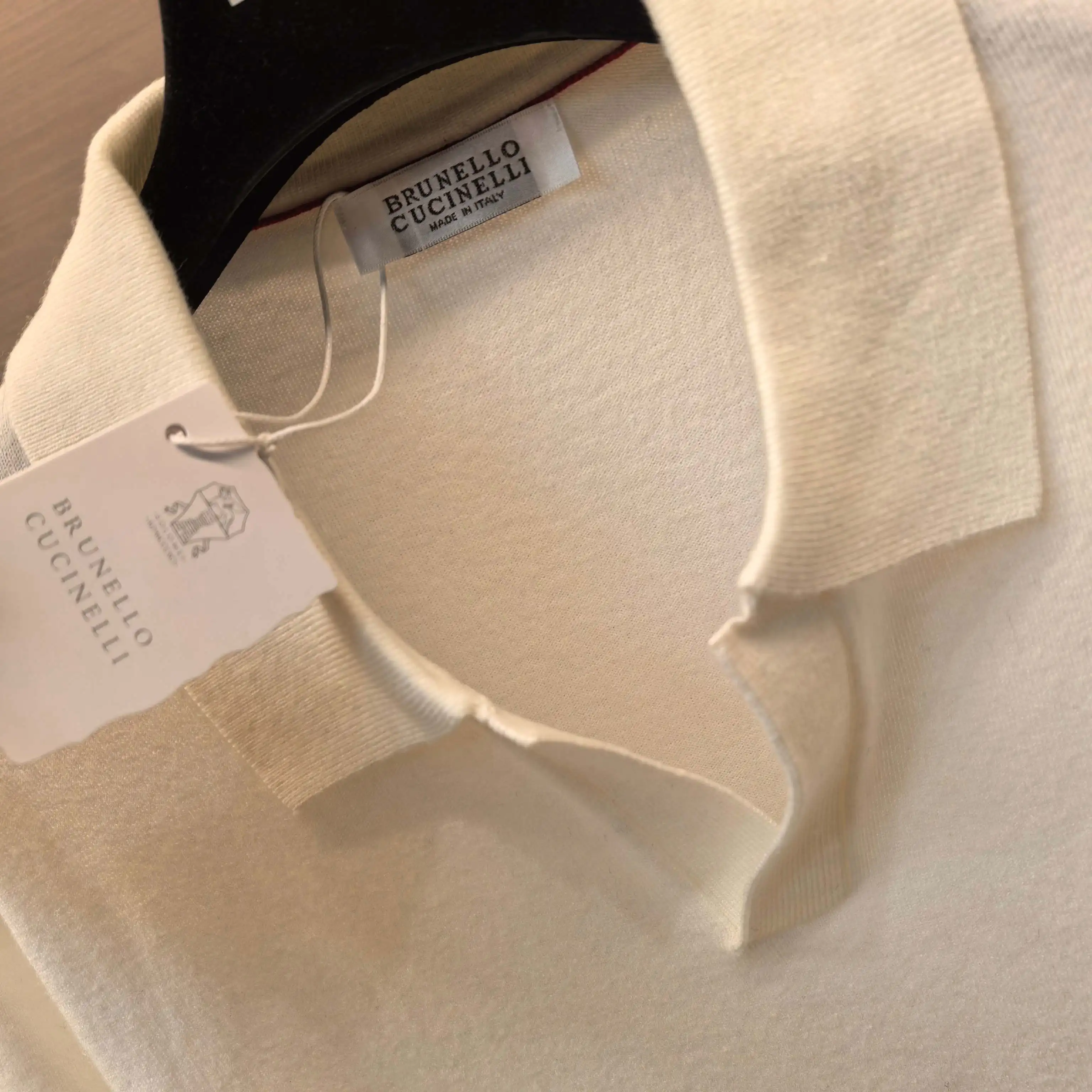 Silk and Wool-Blend Knit Polo Sweater D25023655 — view 5