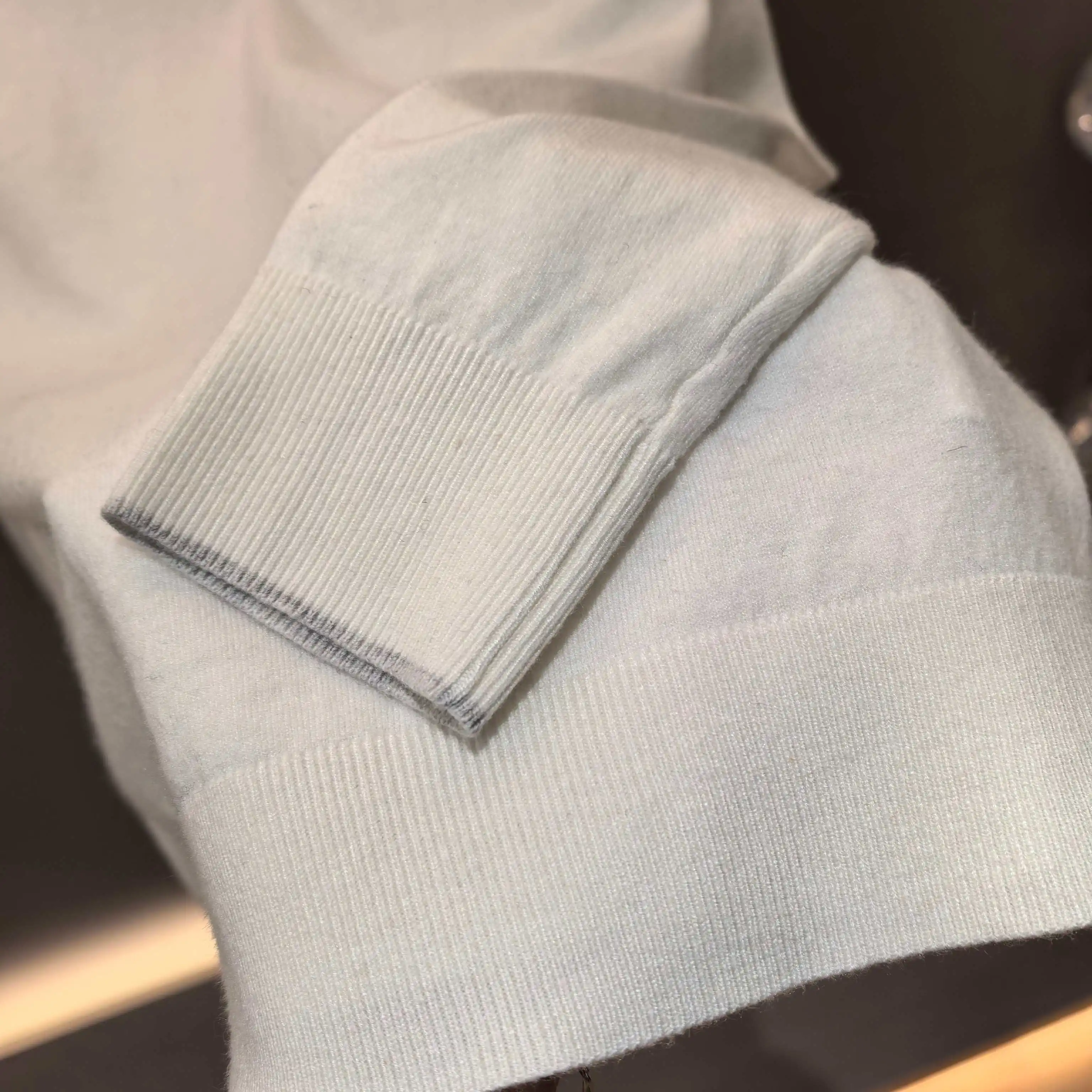 Silk and Wool-Blend Knit Polo Sweater D25023655 — view 6