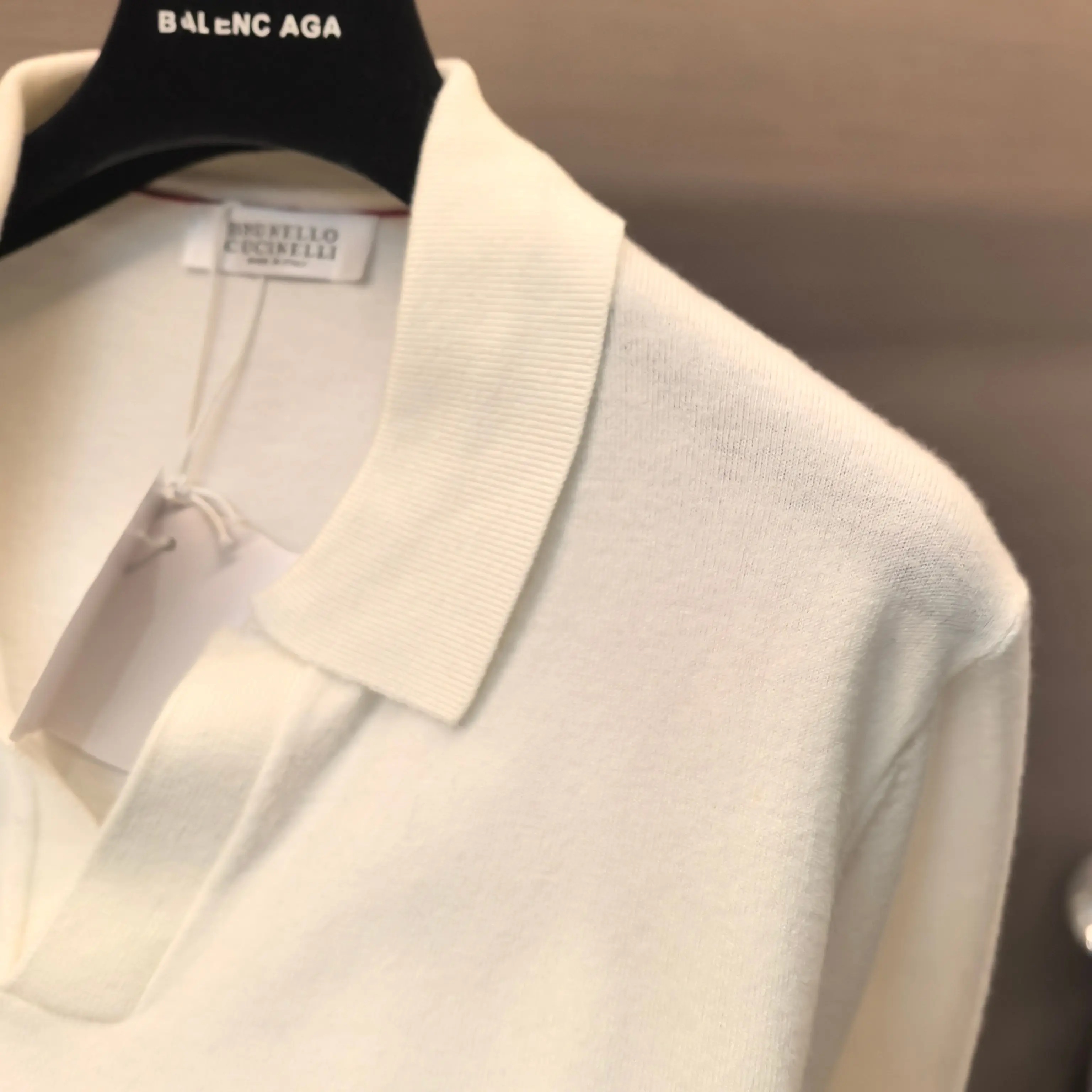 Silk and Wool-Blend Knit Polo Sweater D25023655 — view 7
