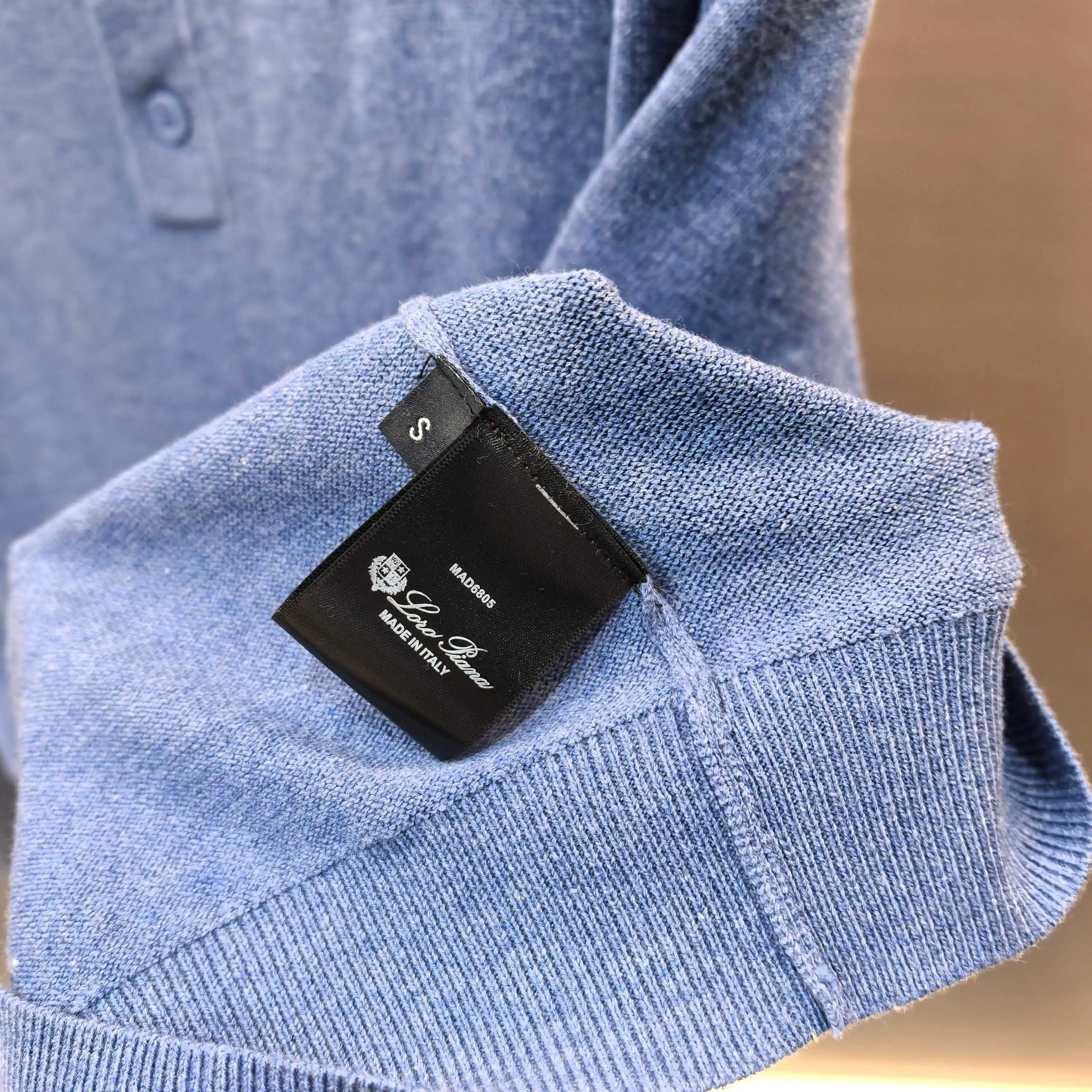 Marl Knit Henley Neck Sweater D25023652 — view 5