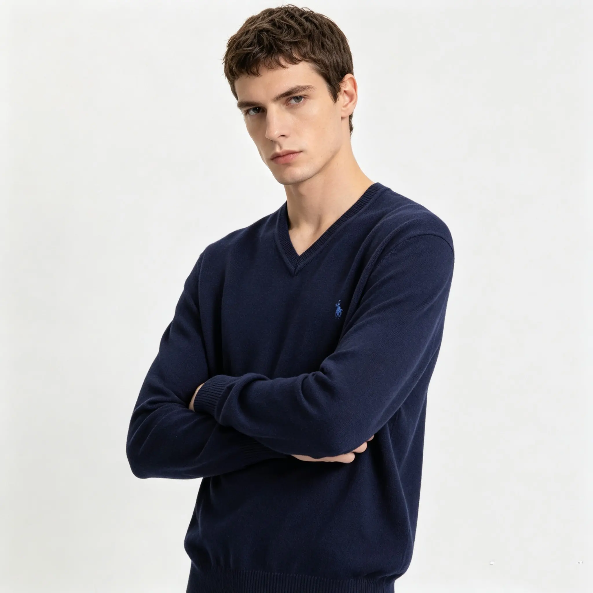Polo Ralph Lauren V-Neck Cotton Knit Sweater D25023681 — view 5