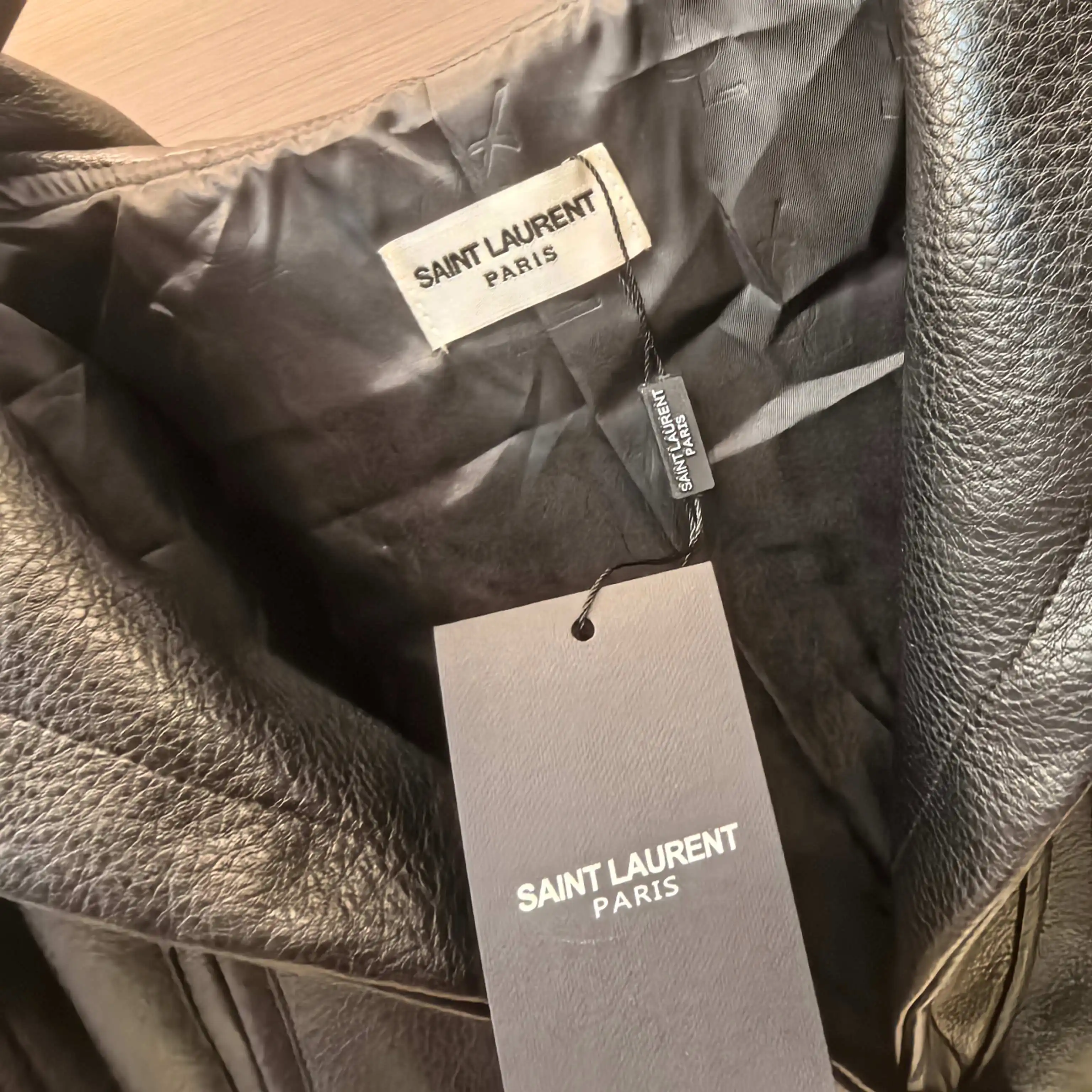 Grained Faux-Leather Biker Jacket D25023771 — view 3