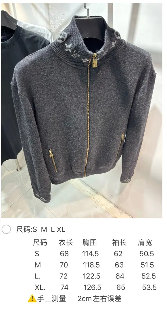 Monogram Jacquard Wool Zip-Up Cardigan D25513868 — view 9