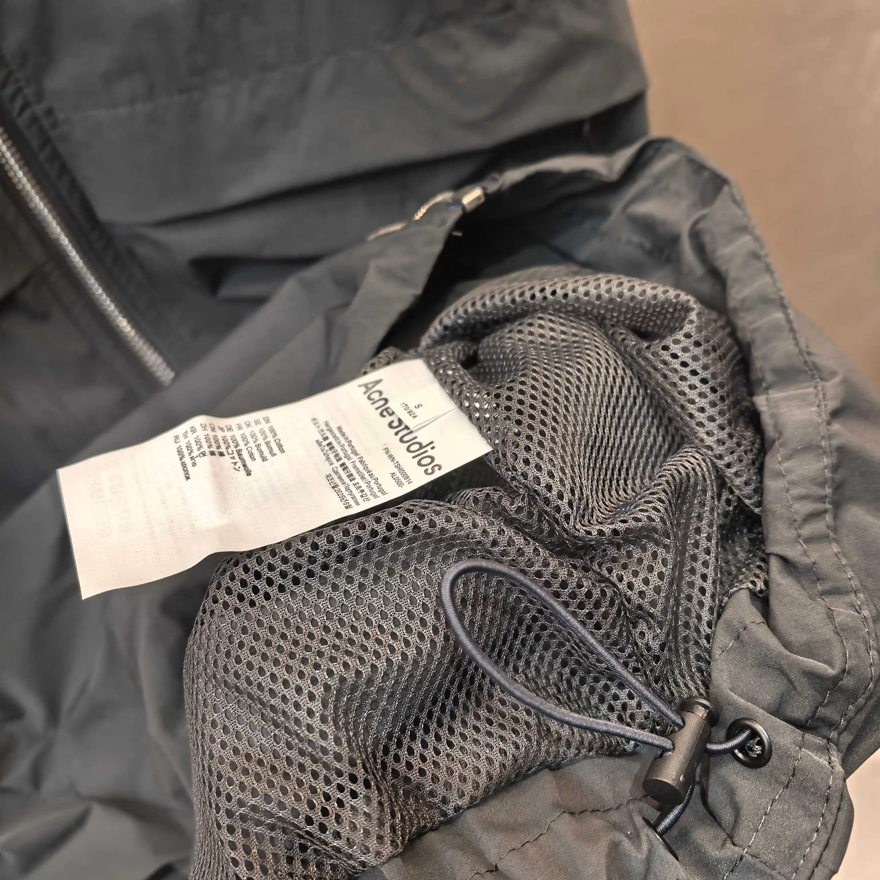 Crinkled Nylon Zip-Up Jacket D25523776 — view 5
