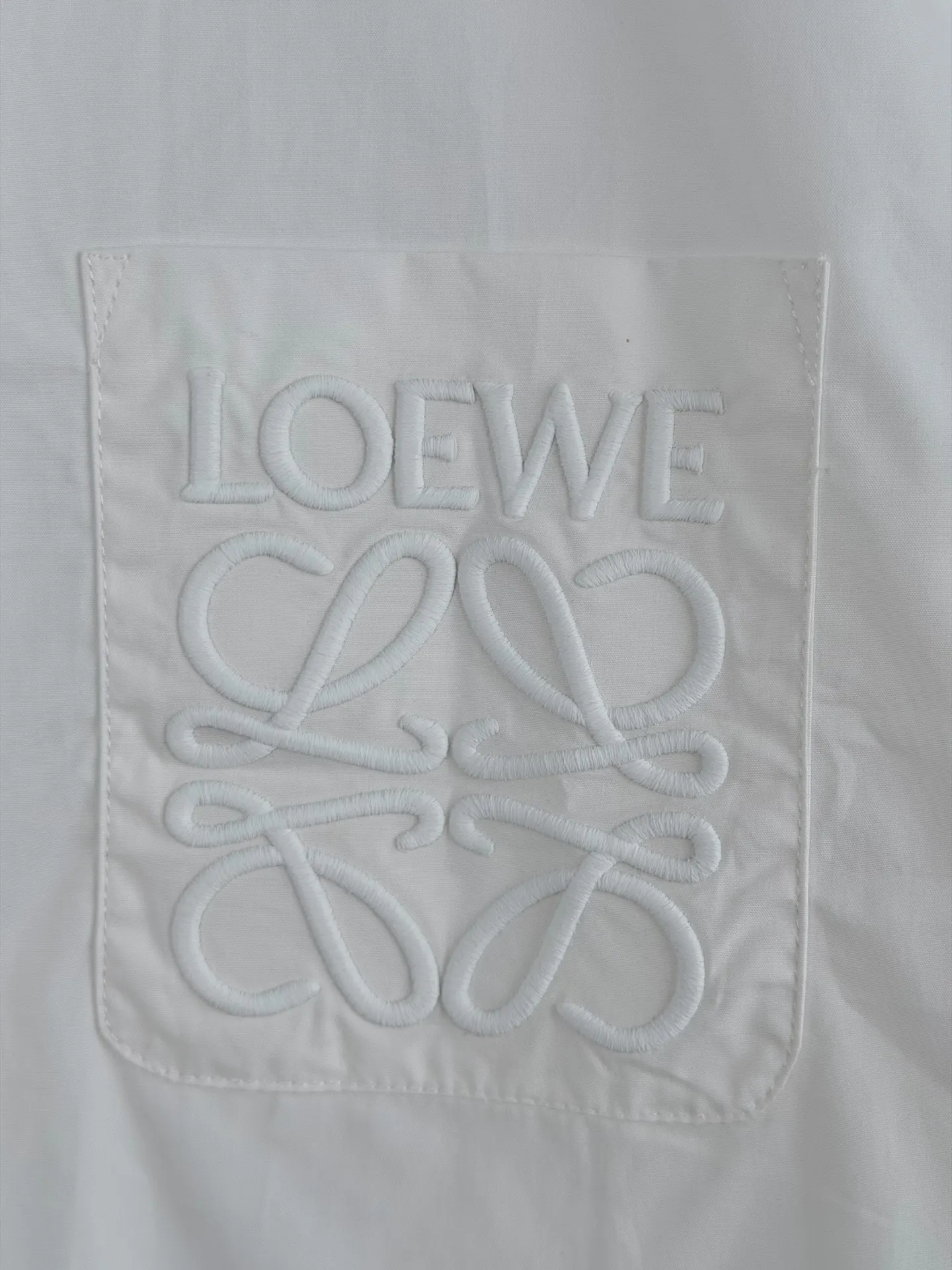 Anagram Embroidered Pocket Cotton Shirt D25522726 — view 6