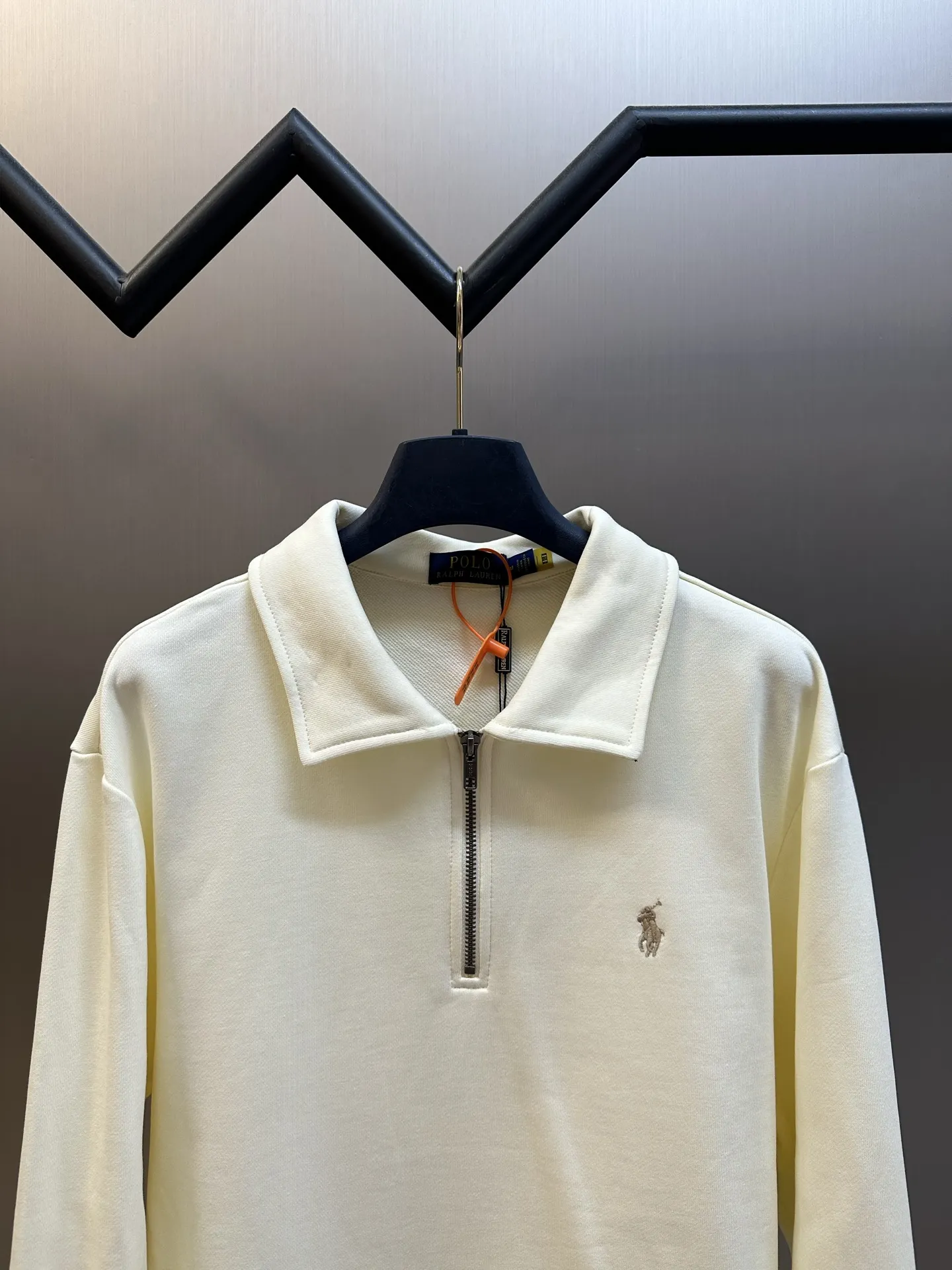 Embroidered Quarter-Zip Cotton Sweatshirt D25518789 — view 2
