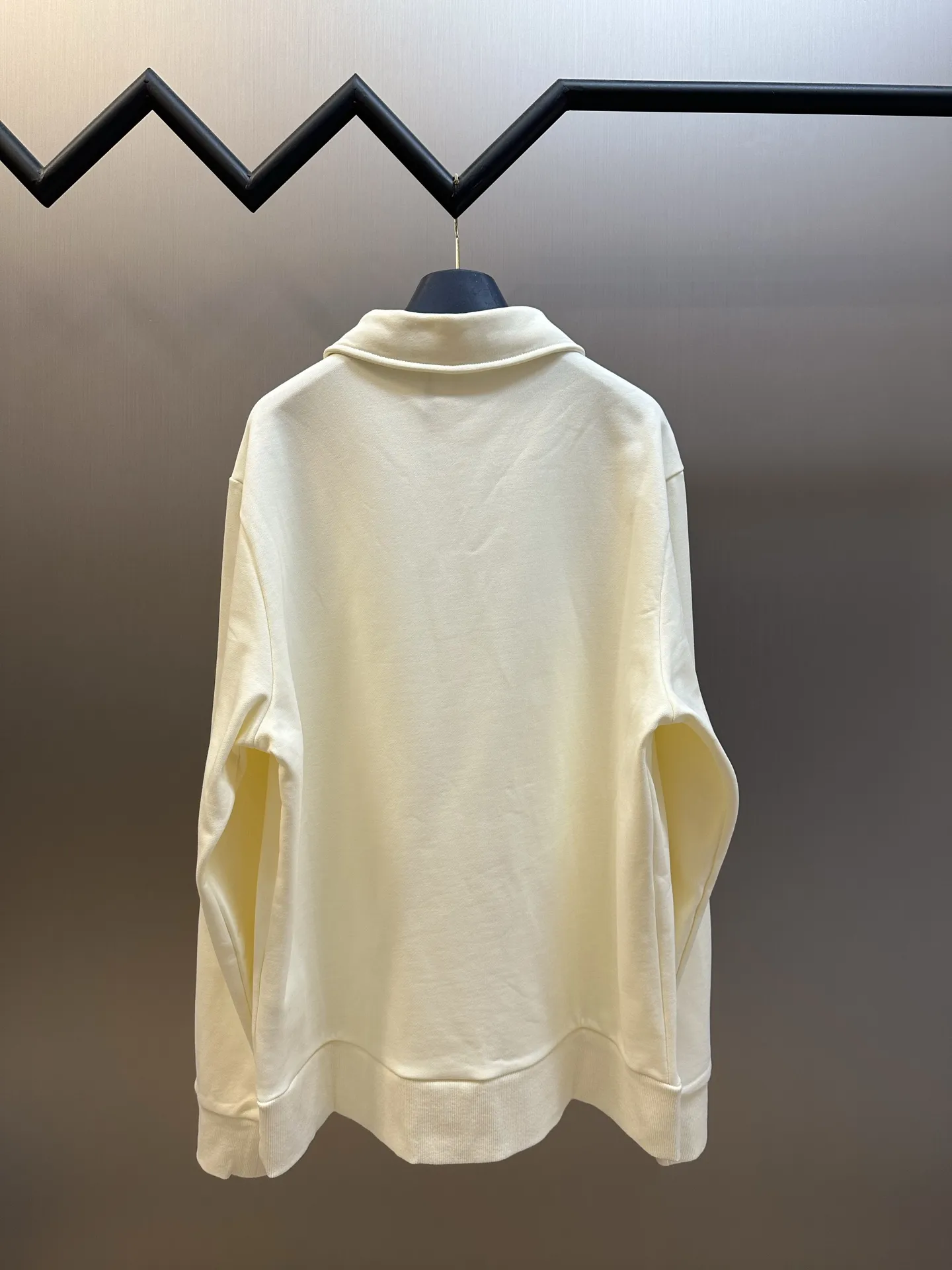 Embroidered Quarter-Zip Cotton Sweatshirt D25518789 — view 4