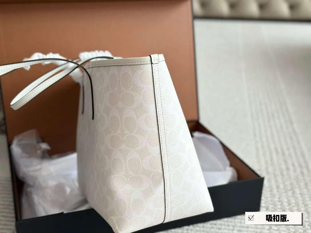 Signature Coated Canvas City Tote Bag D25518060 — view 21