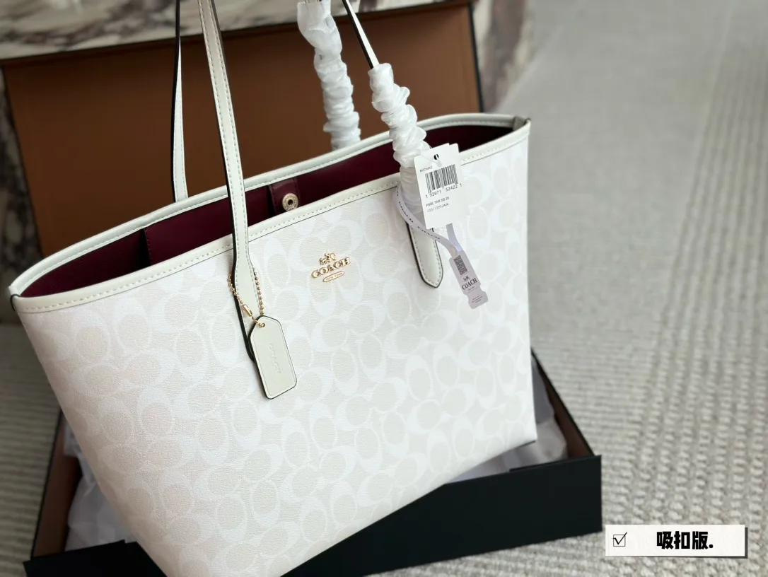 Signature Coated Canvas City Tote Bag D25518060 — view 24