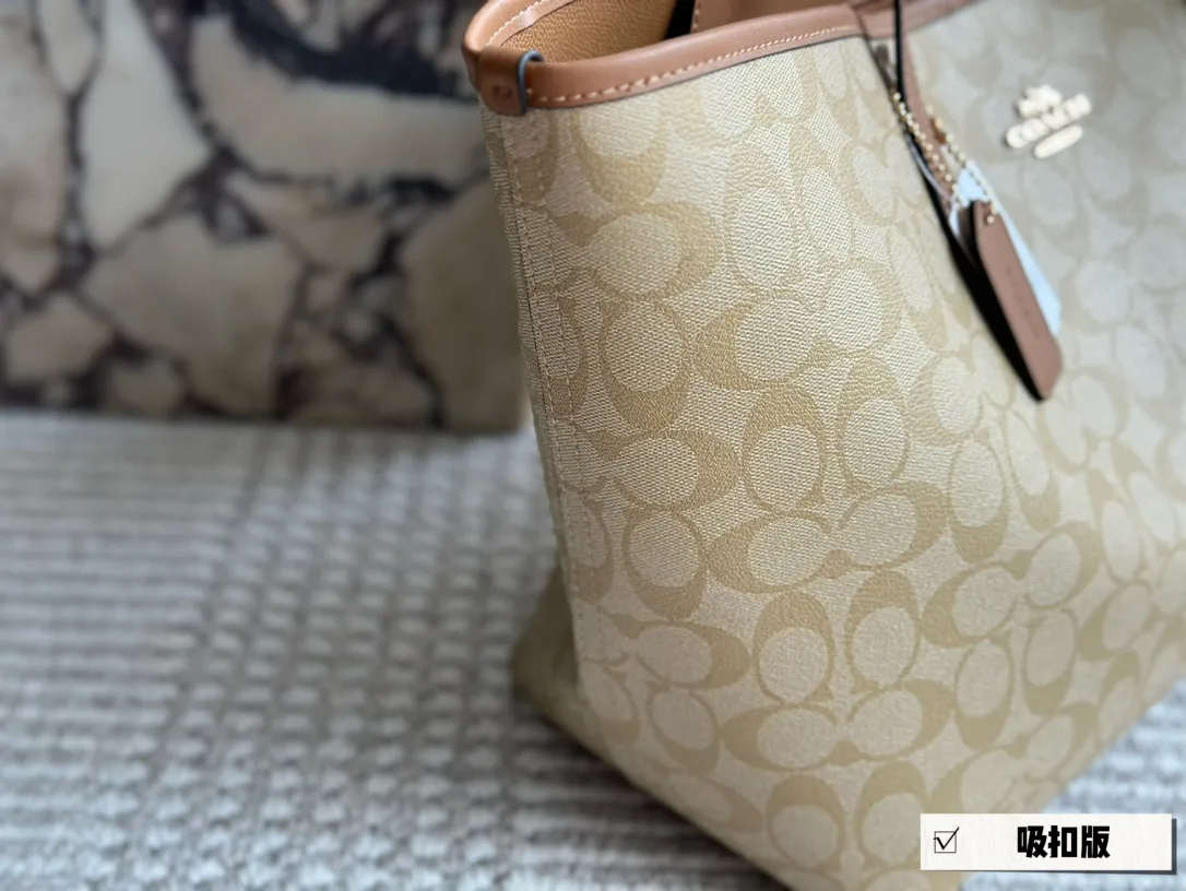 Signature Coated Canvas City Tote Bag D25518060 — view 30