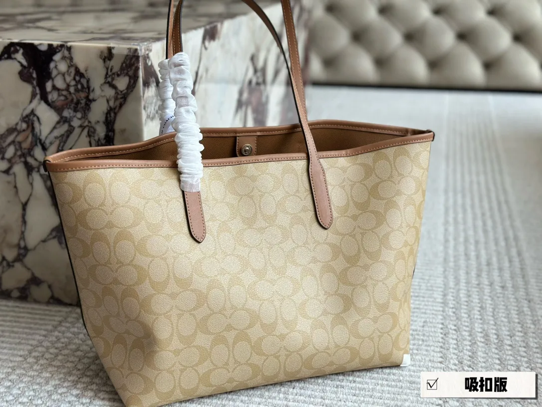 Signature Coated Canvas City Tote Bag D25518060 — view 33