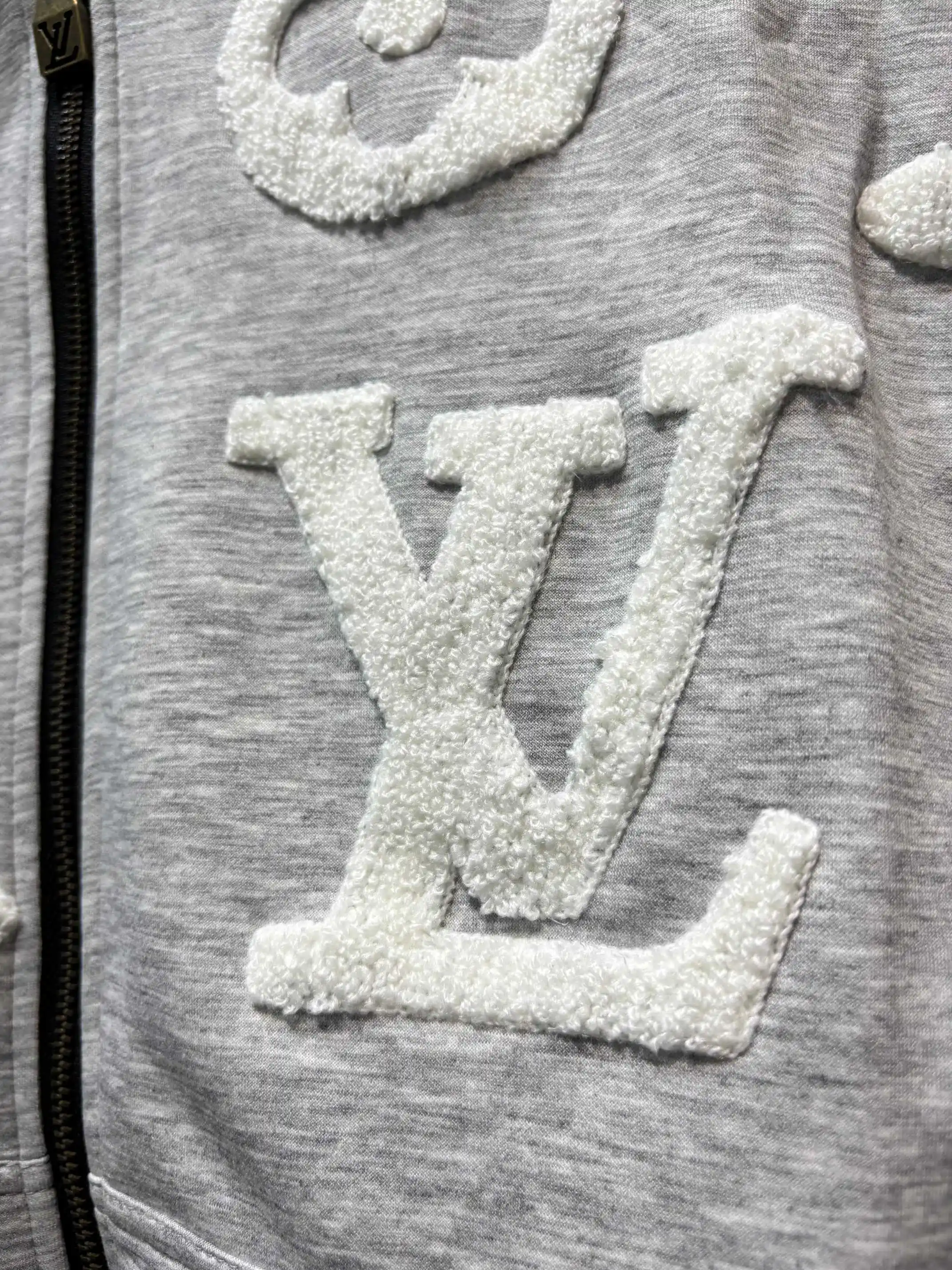Monogram Towel Embroidery Zip-Up Hoodie D25513866 — view 7