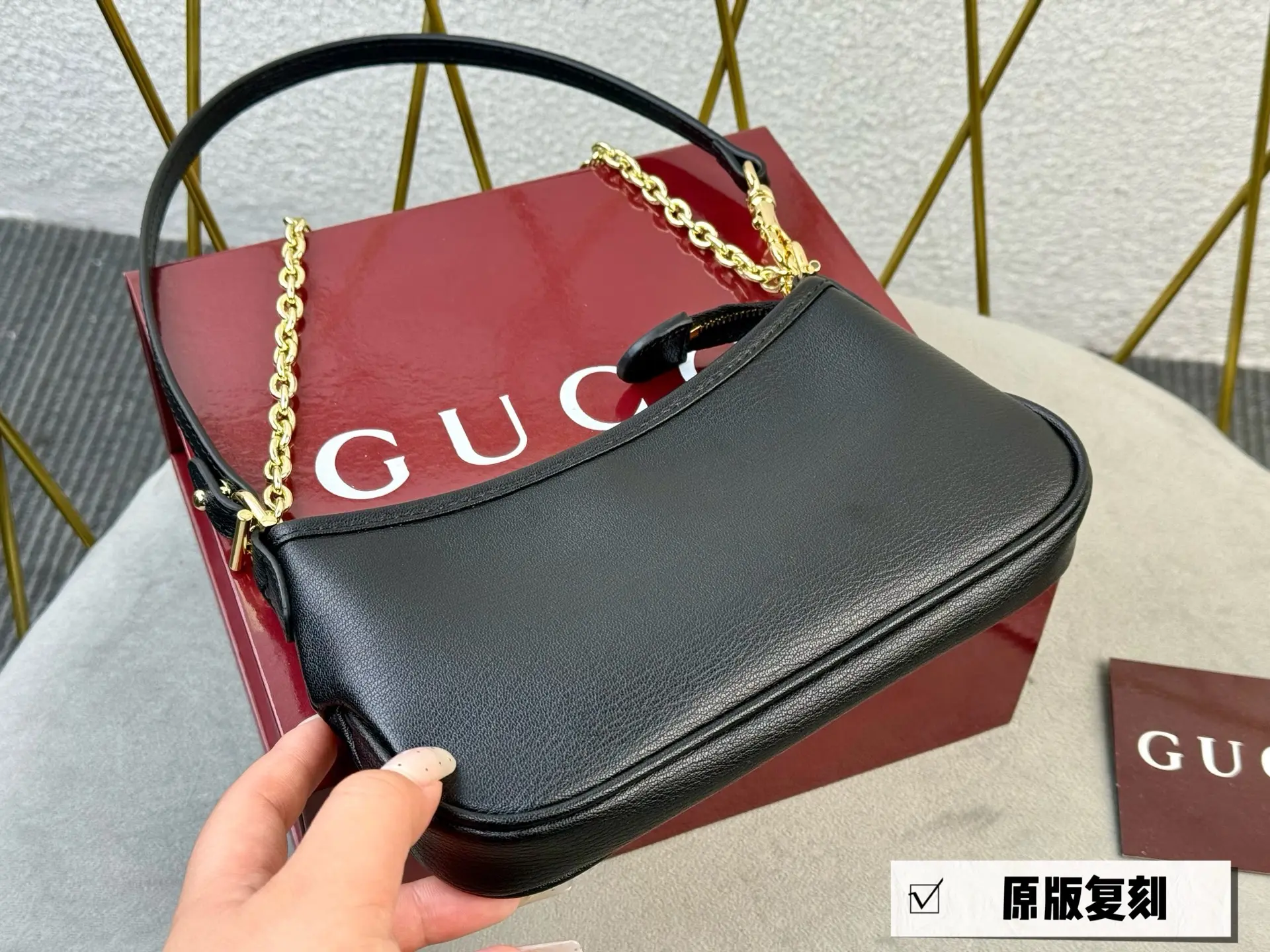 GG Monogram Chain Shoulder Bag D26017956 — view 11