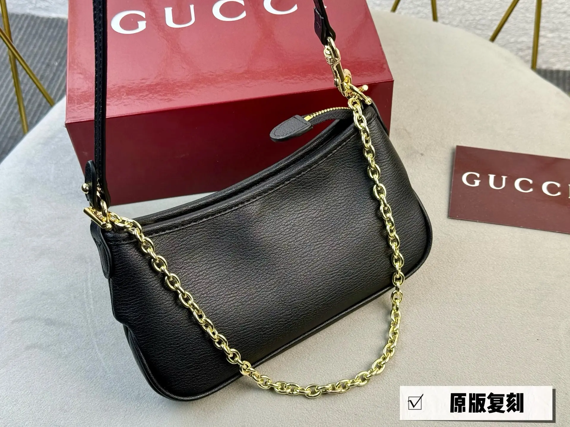 GG Monogram Chain Shoulder Bag D26017956 — view 17