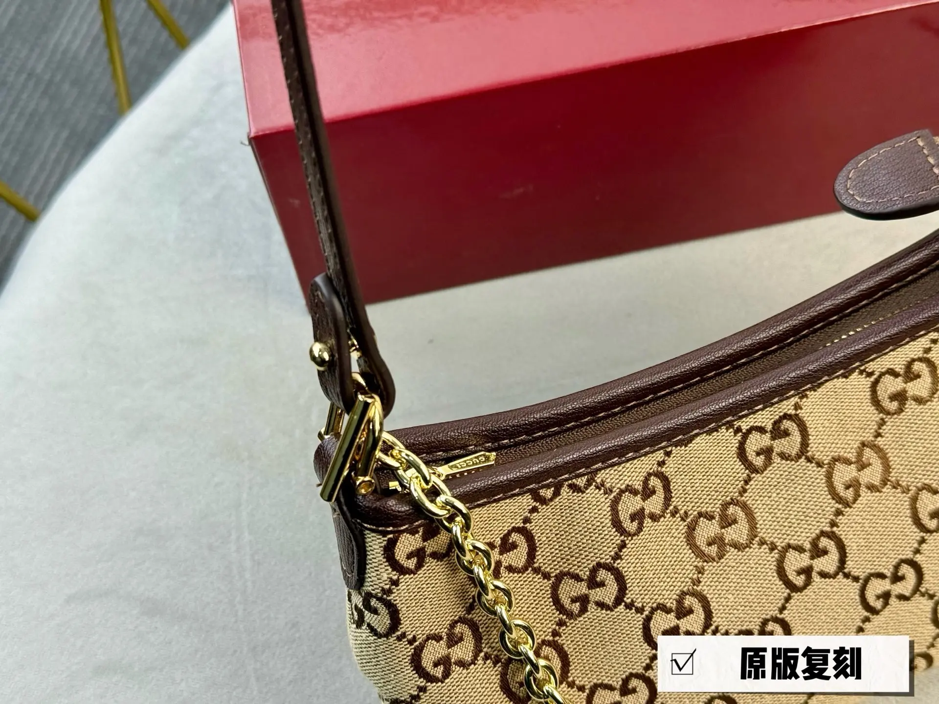 GG Monogram Chain Shoulder Bag D26017956 — view 2