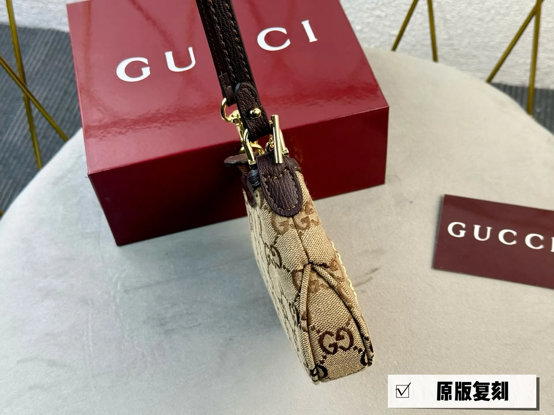 GG Monogram Chain Shoulder Bag D26017956 — view 4