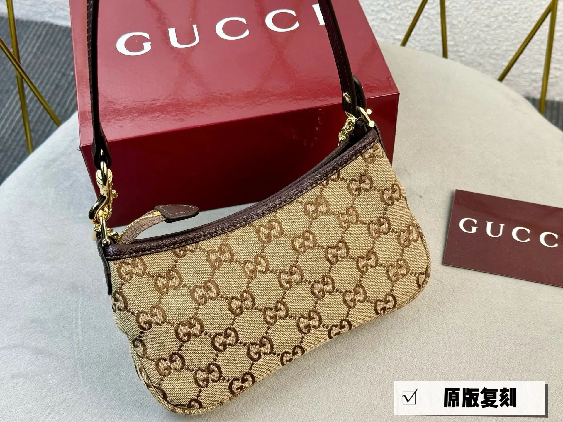 GG Monogram Chain Shoulder Bag D26017956 — view 6