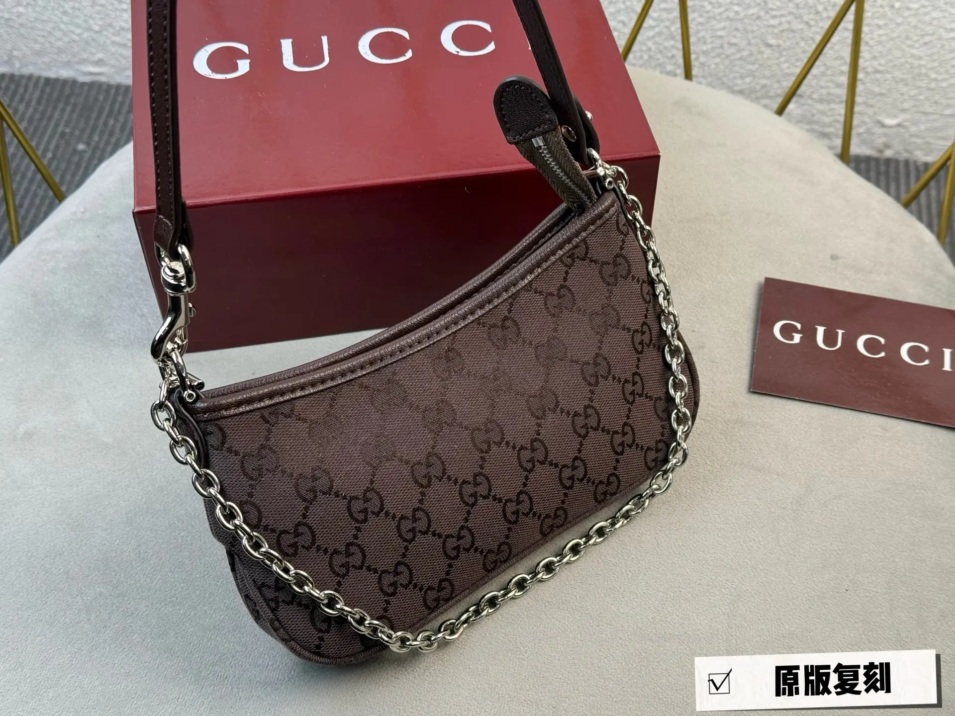 Monogram Denim Shoulder Bag D26017957 — view 3