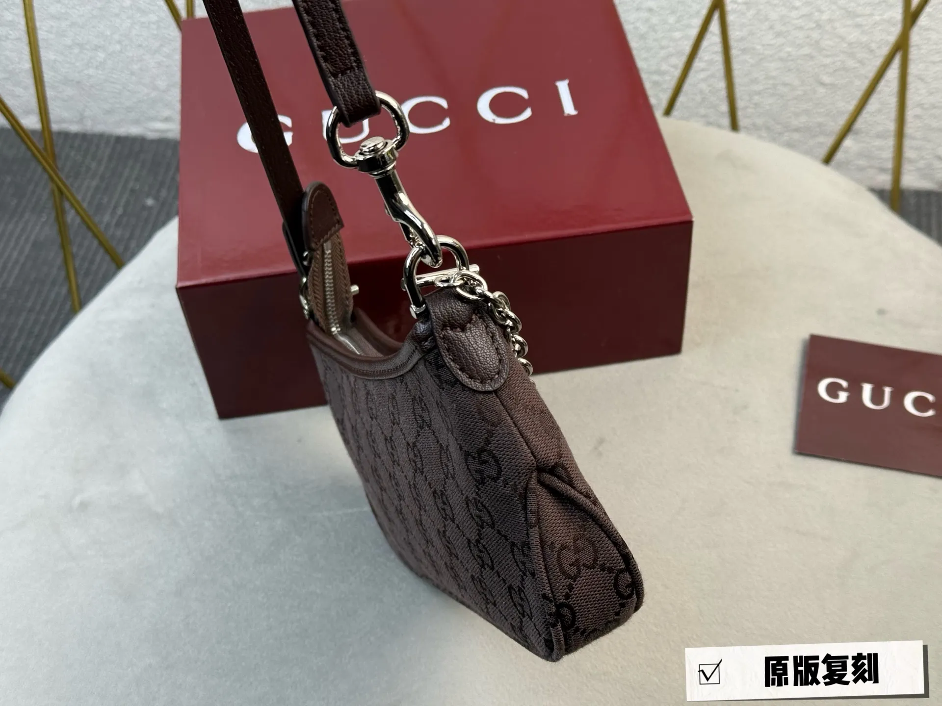 Monogram Denim Shoulder Bag D26017957 — view 4