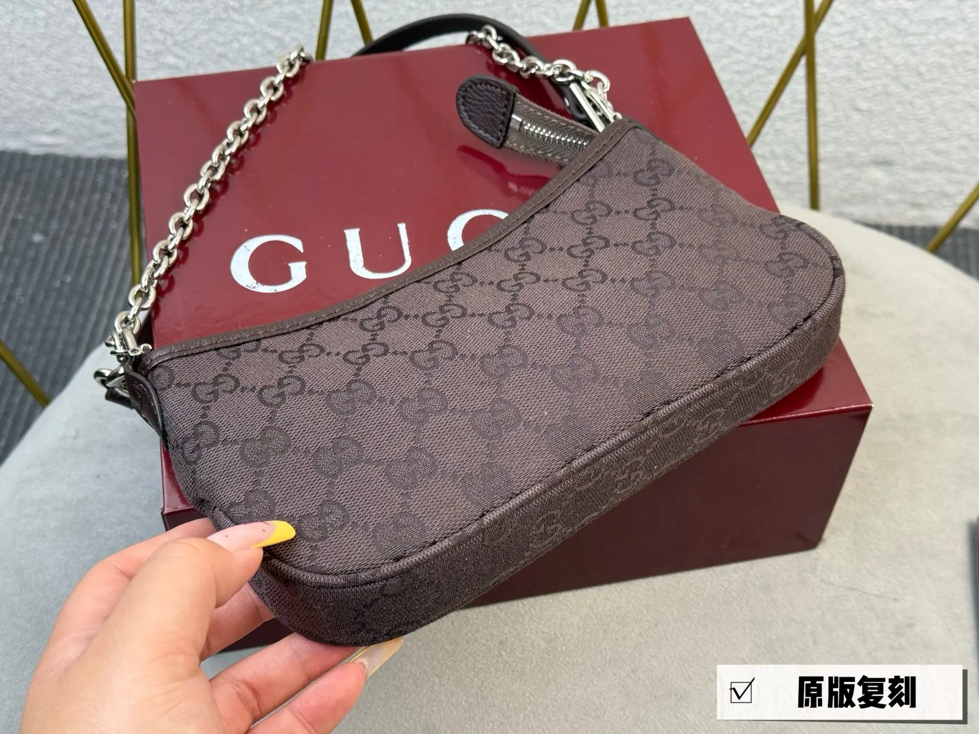 Monogram Denim Shoulder Bag D26017957 — view 5