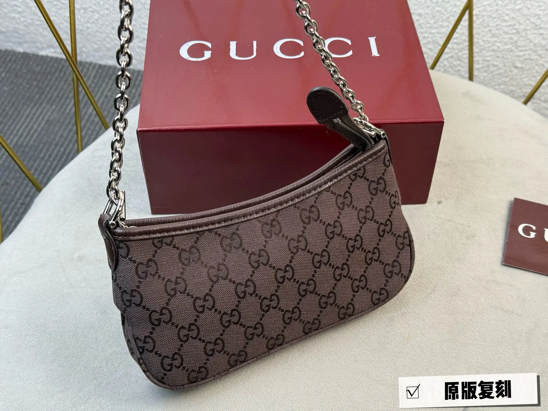Monogram Denim Shoulder Bag D26017957 — view 9