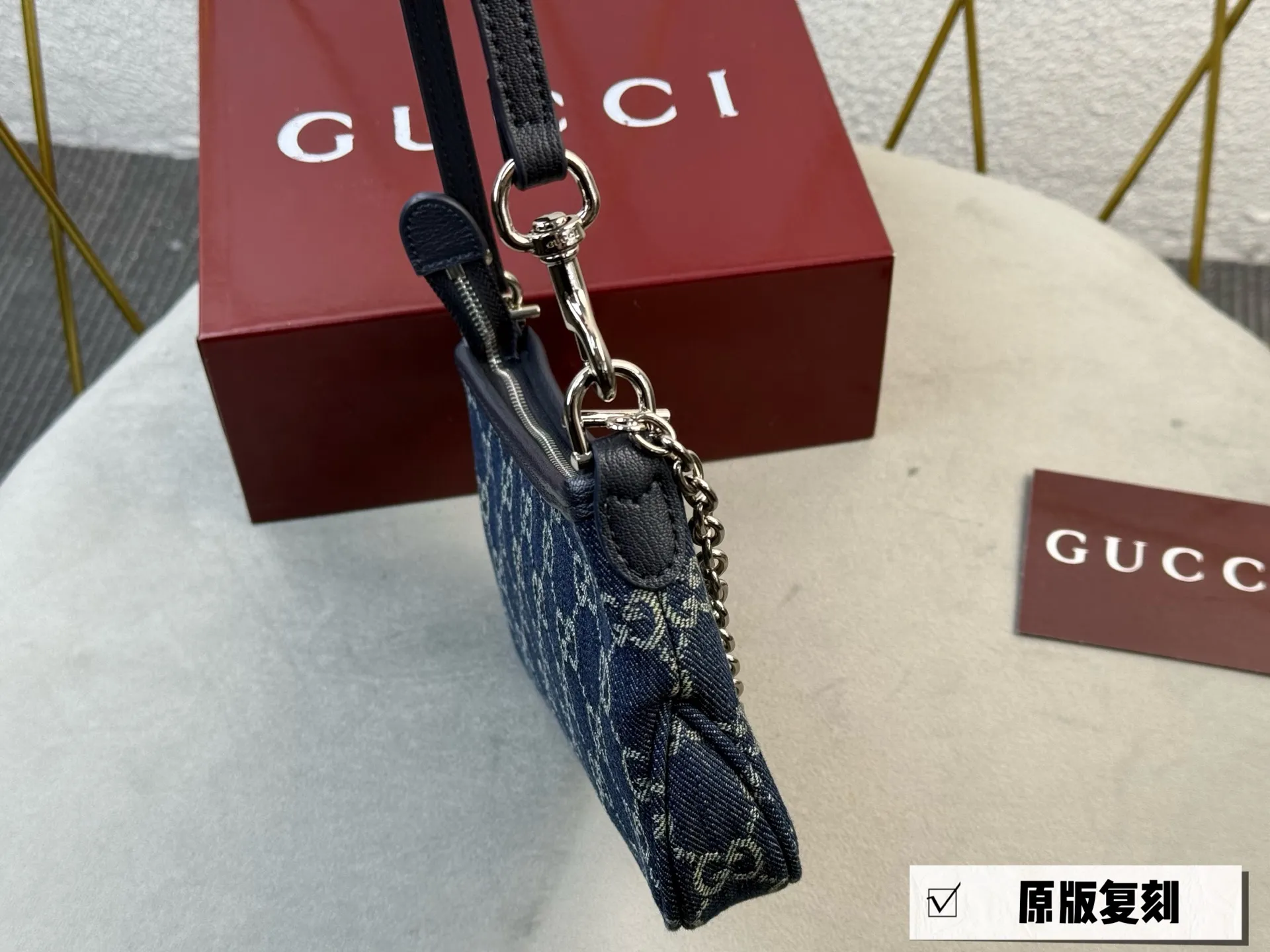 Monogram Denim Shoulder Bag D26017957 — view 13