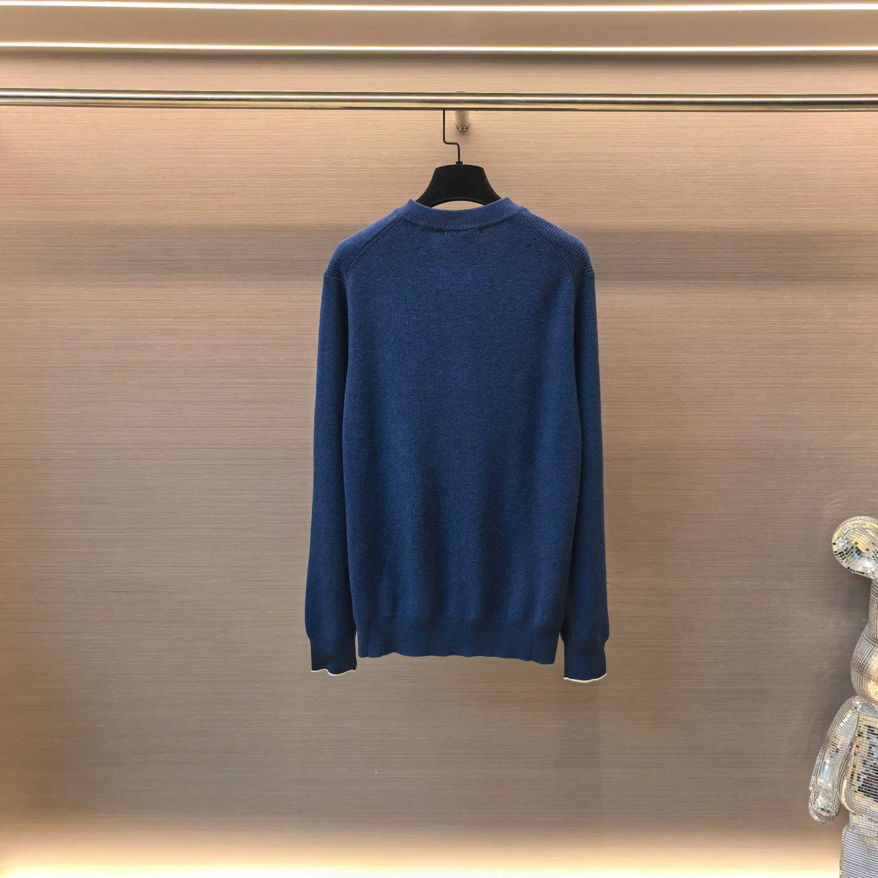 Marl-Knit Henley Neck Sweater D26023700 — view 3