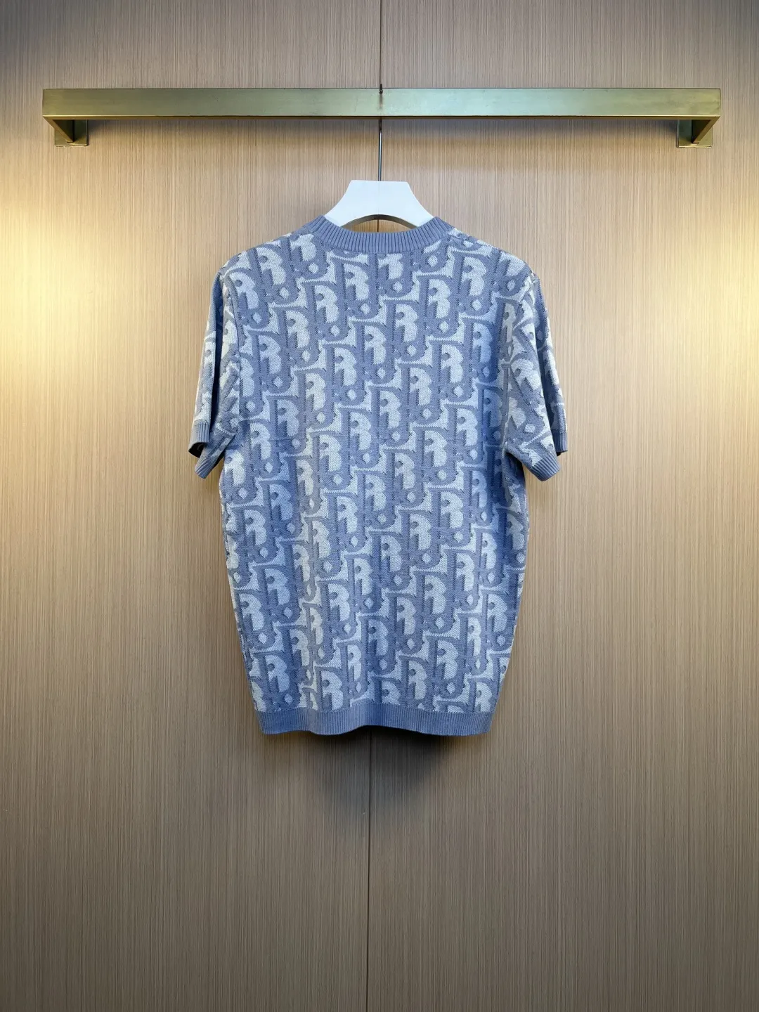 Oblique Jacquard Knit T-Shirt D27020554 — view 7