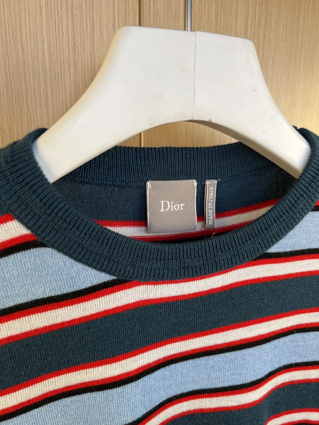 Striped Logo-Embroidered Knit Sweater D27020548 — view 2