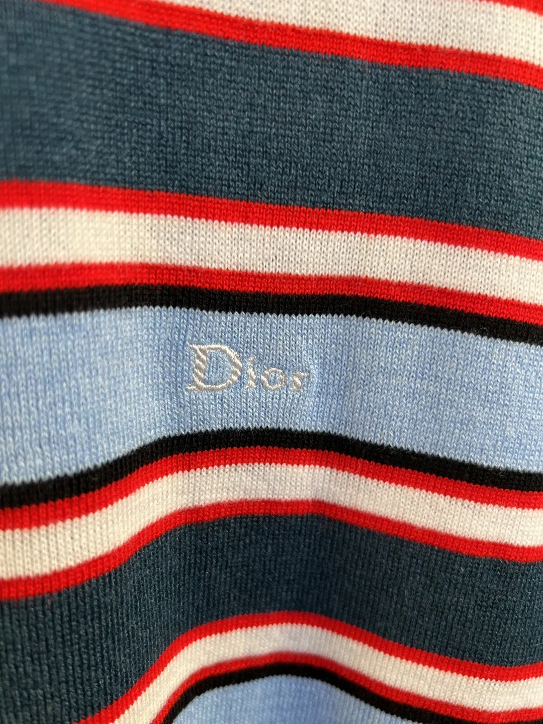 Striped Logo-Embroidered Knit Sweater D27020548 — view 3
