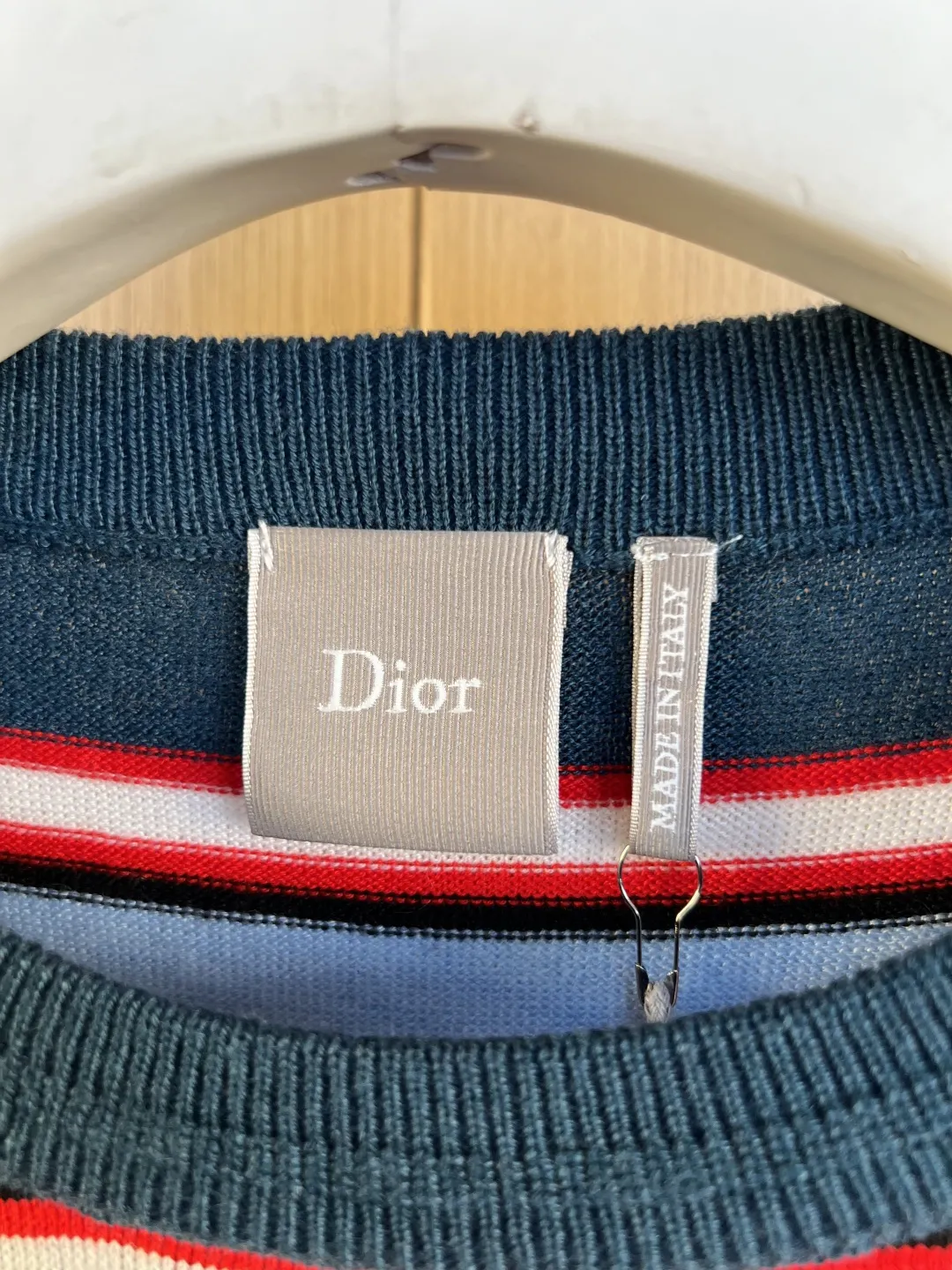 Striped Logo-Embroidered Knit Sweater D27020548 — view 4