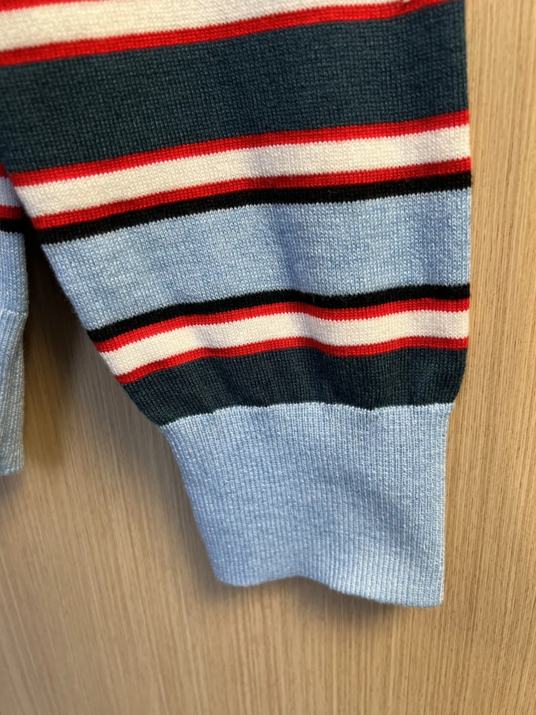 Striped Logo-Embroidered Knit Sweater D27020548 — view 6