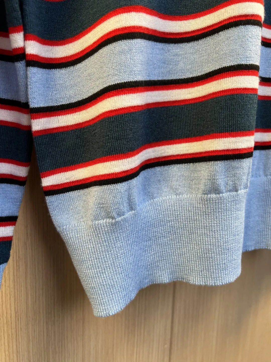 Striped Logo-Embroidered Knit Sweater D27020548 — view 7